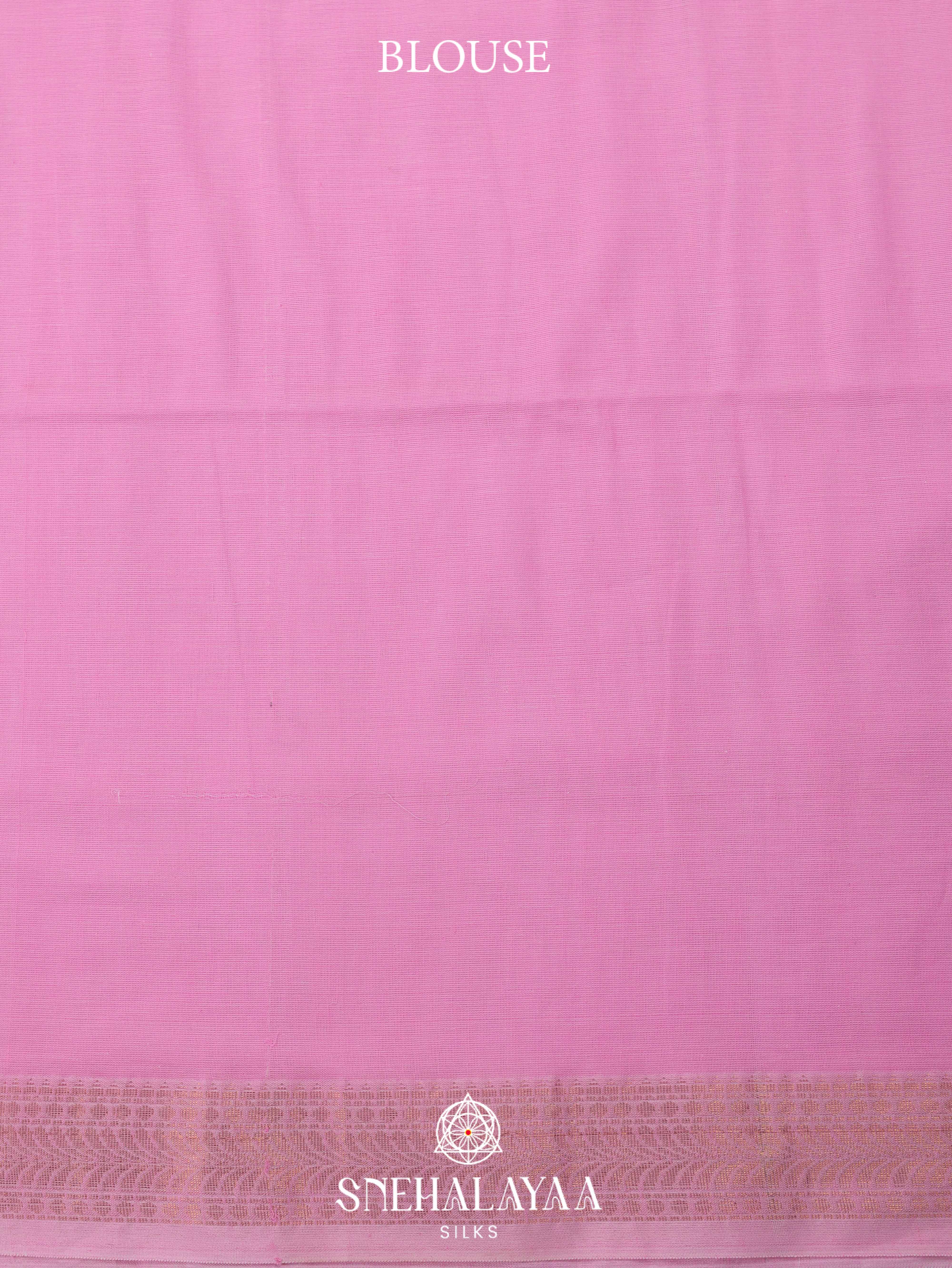 Pink Khadi Cotton Saree