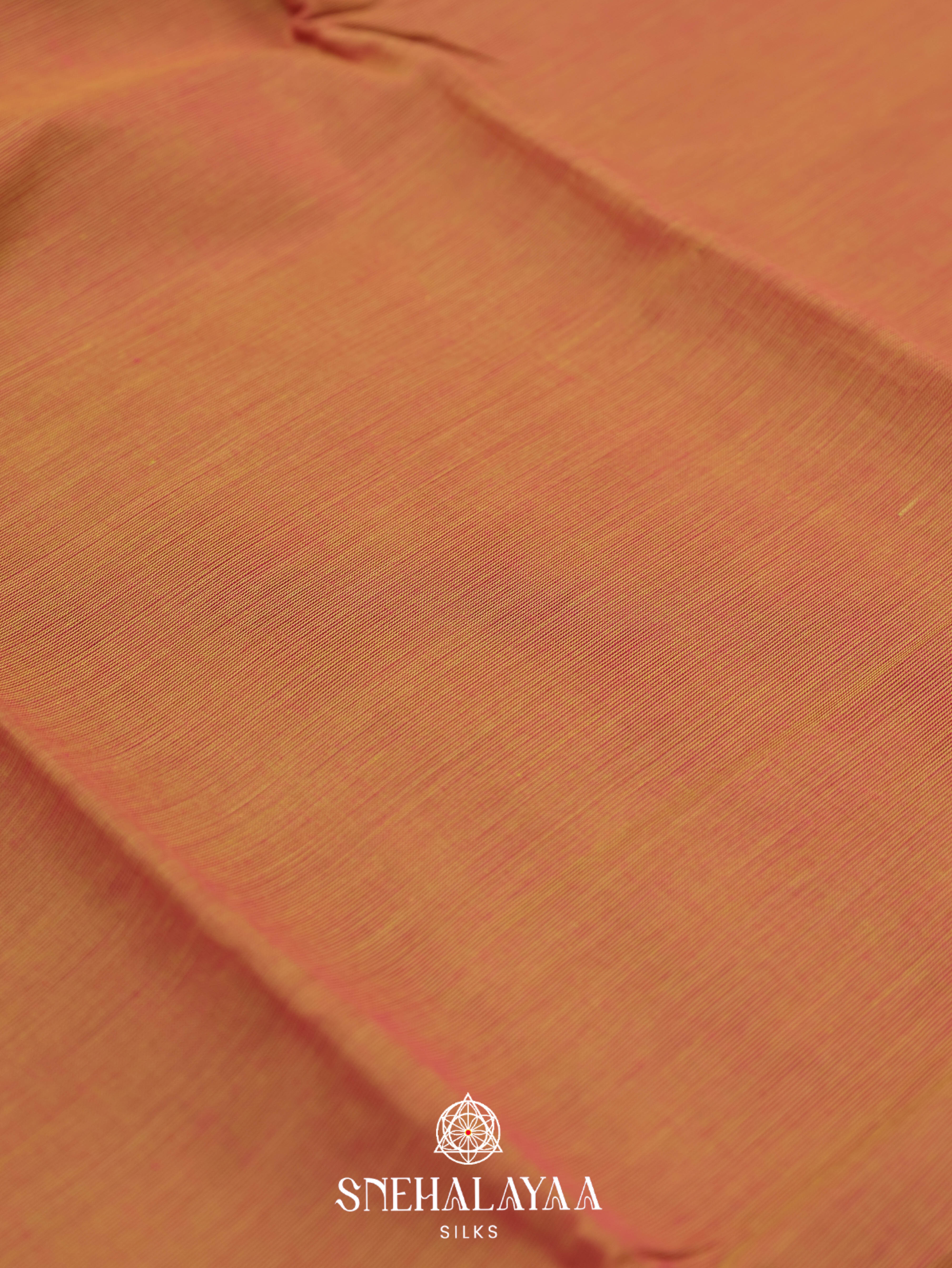 Copper Orange Chettinad Cotton Saree