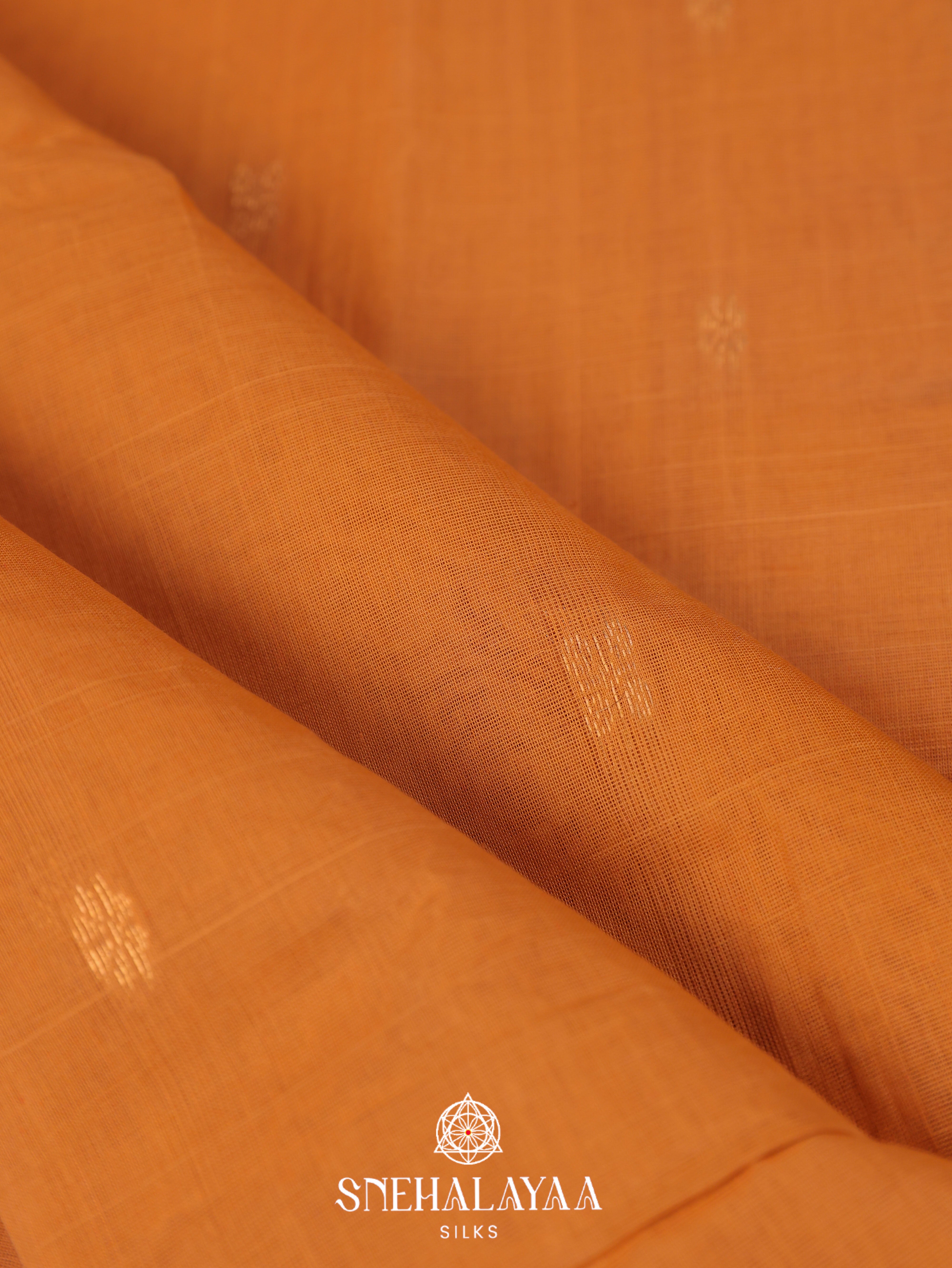 Yellow Gadwal Cotton Saree