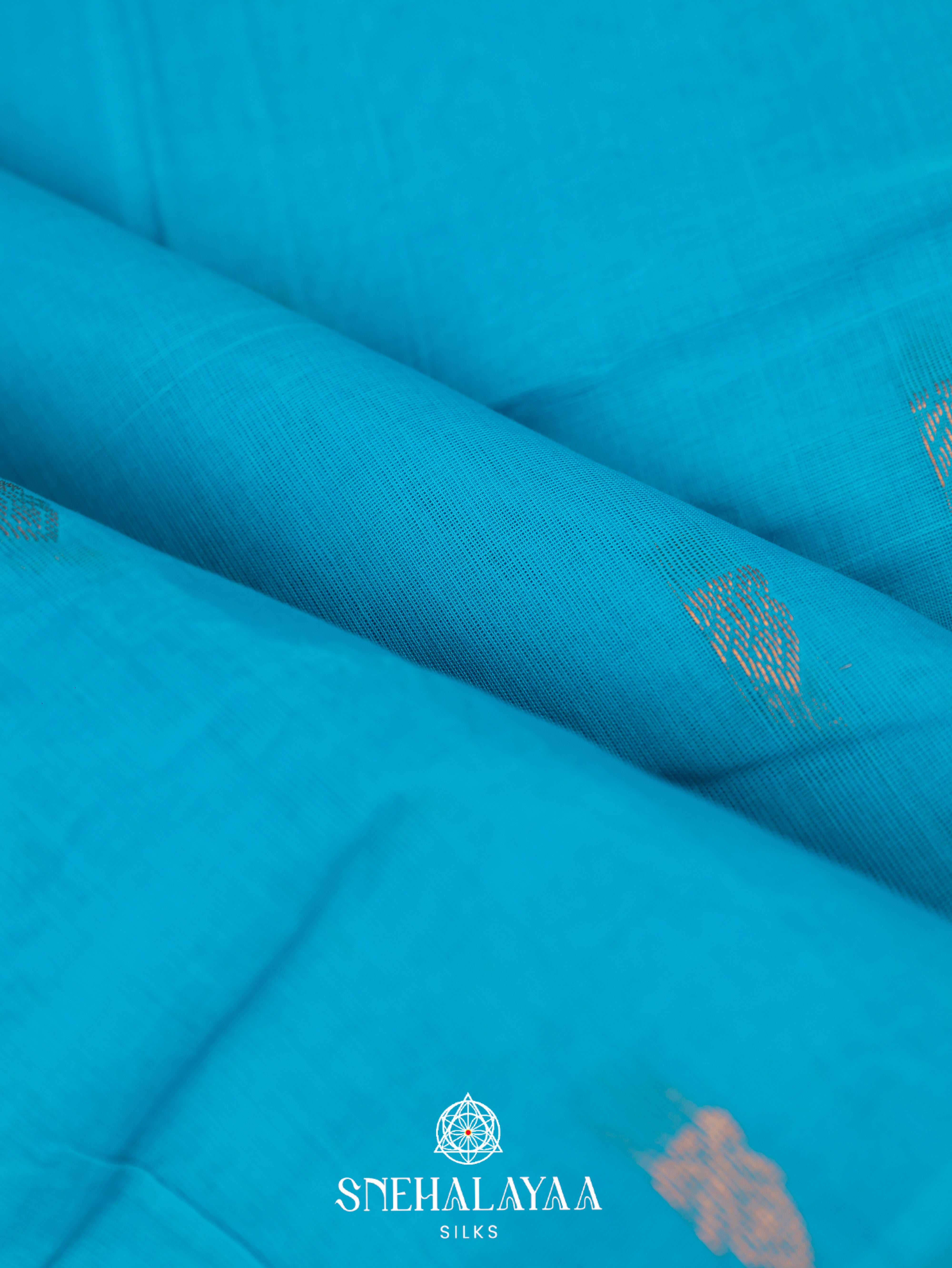 Blue Gadwal Cotton Saree