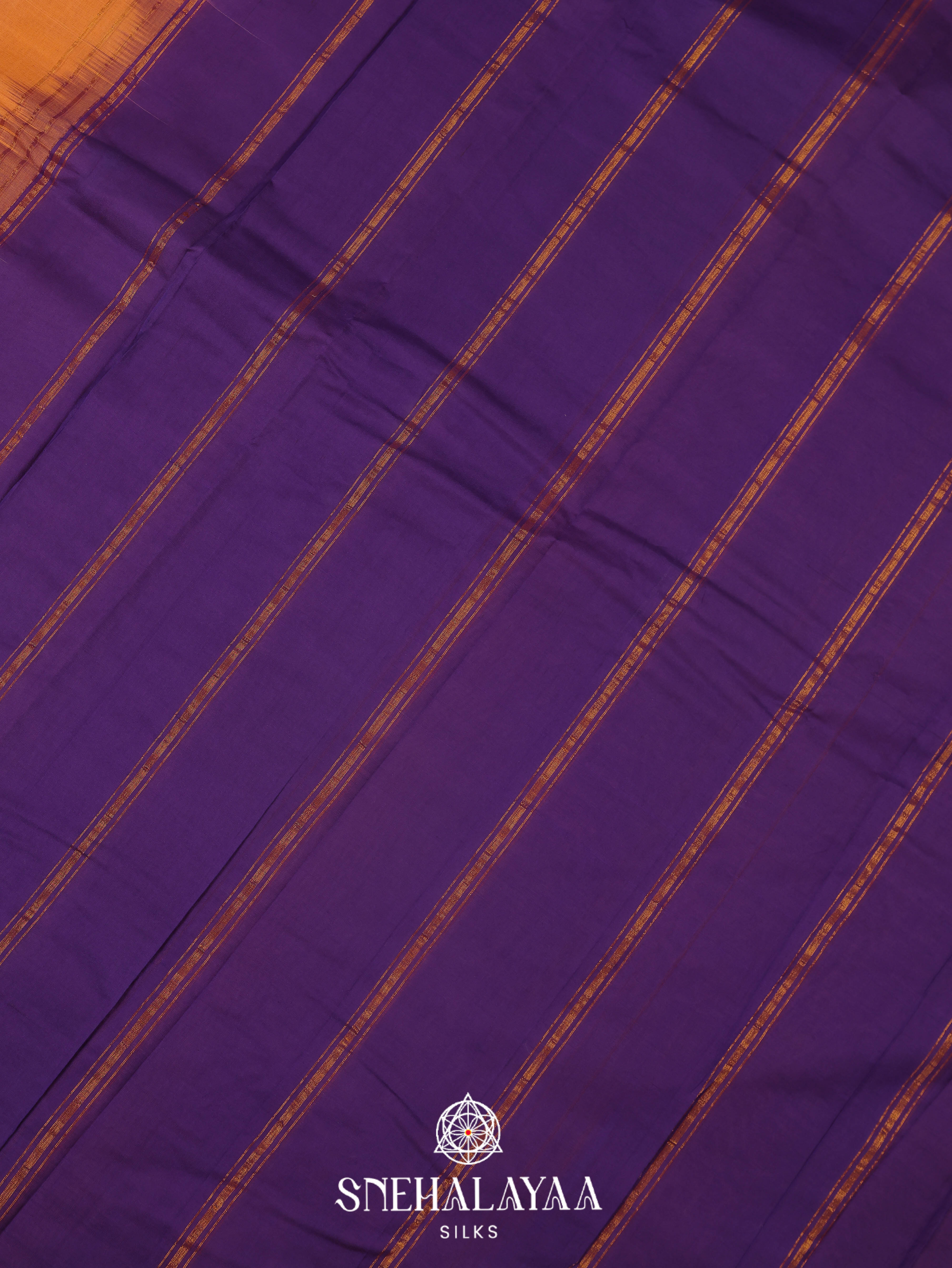 Peach Gadwal Cotton Saree