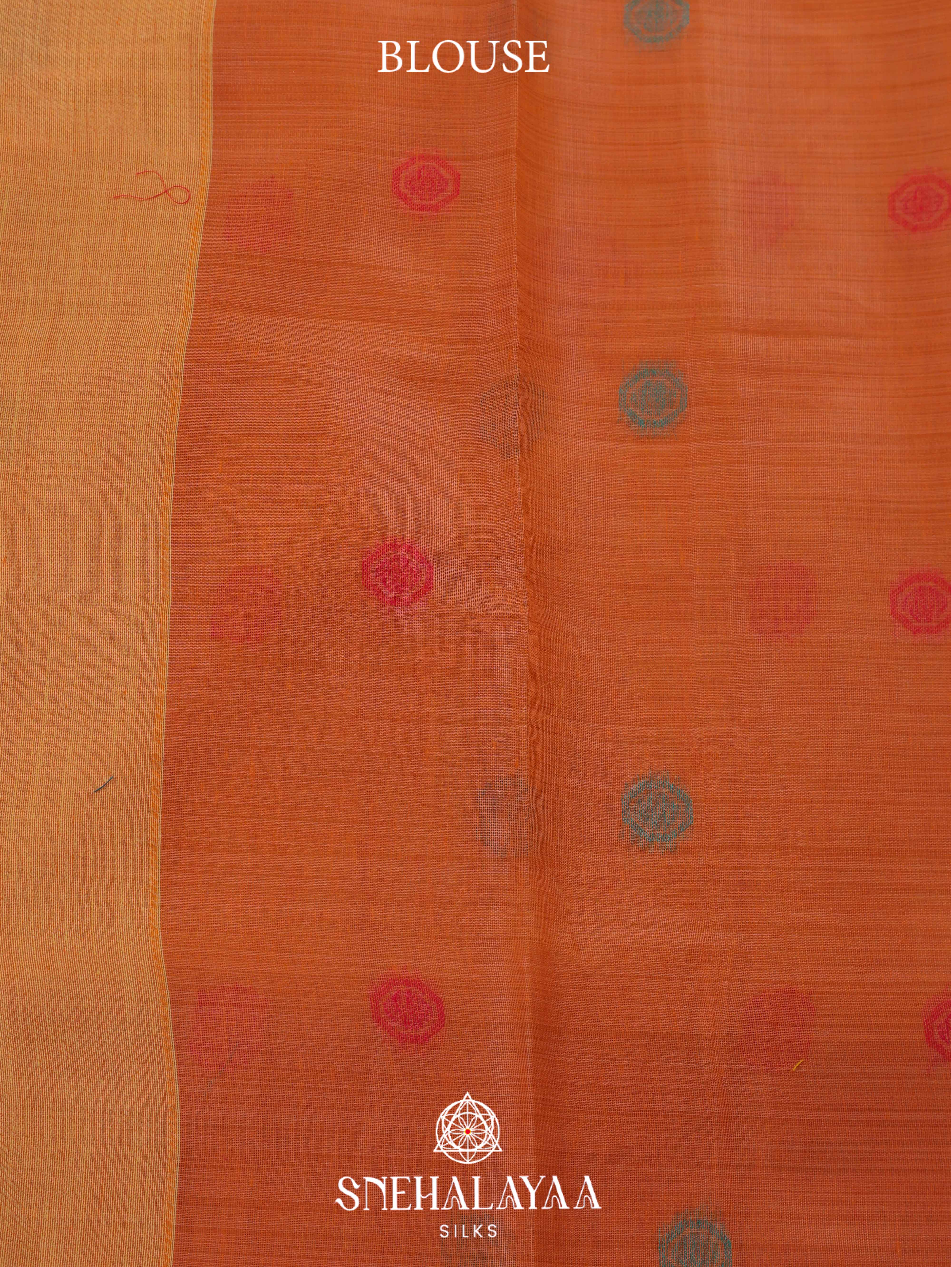 Yellow Munga Cotton Saree