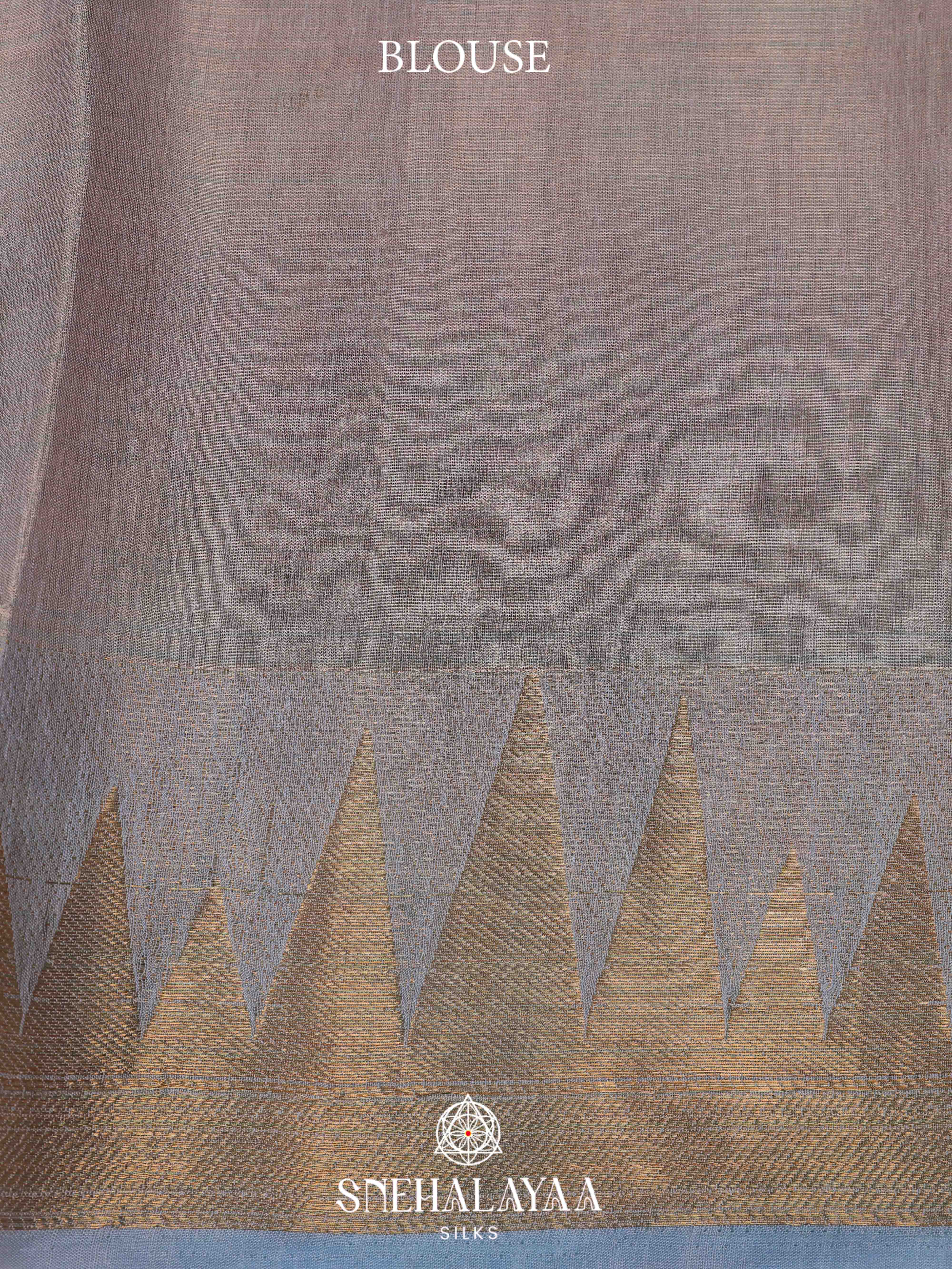 Pale Orange Linen Saree