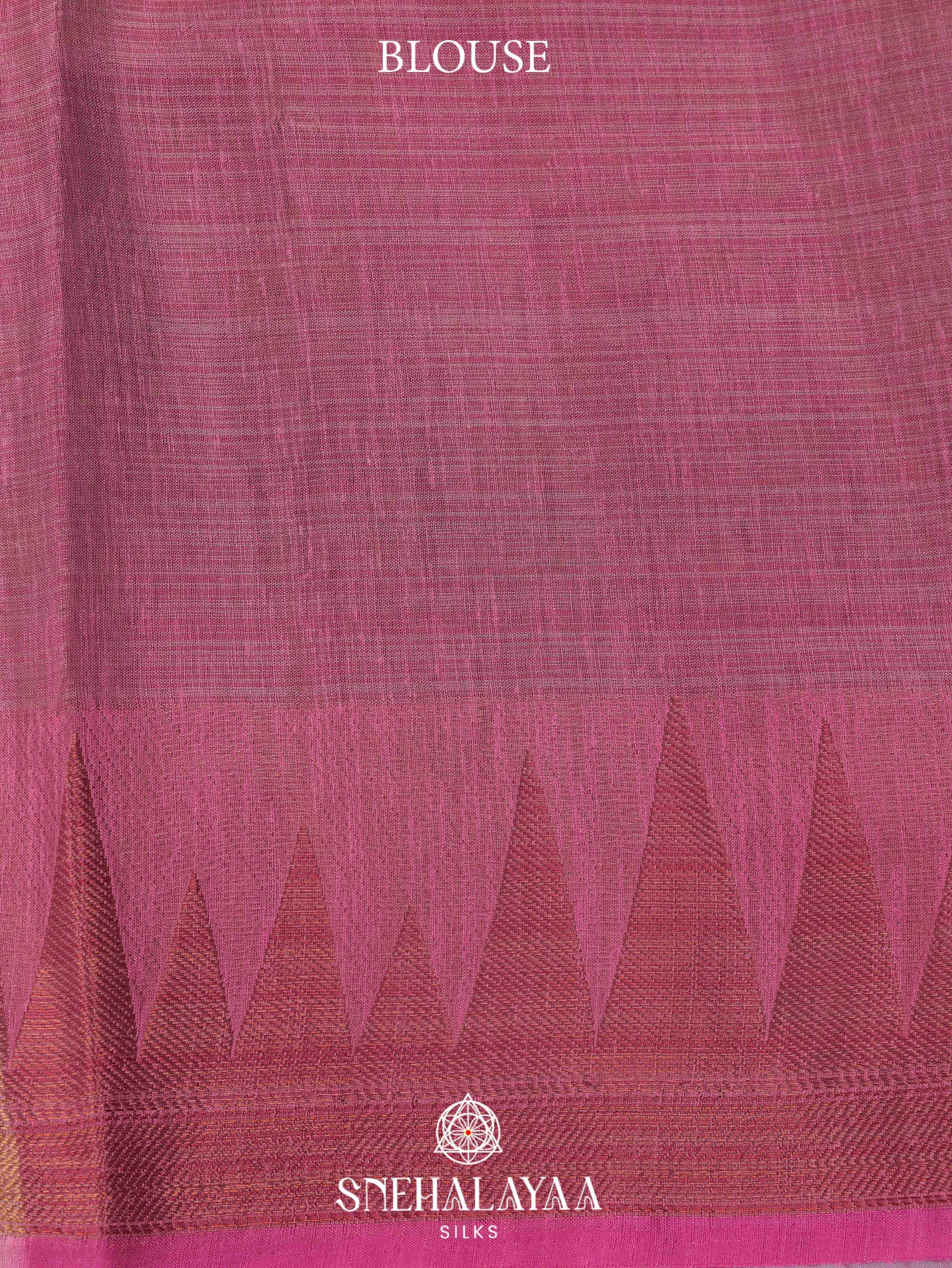 Purple Linen Saree