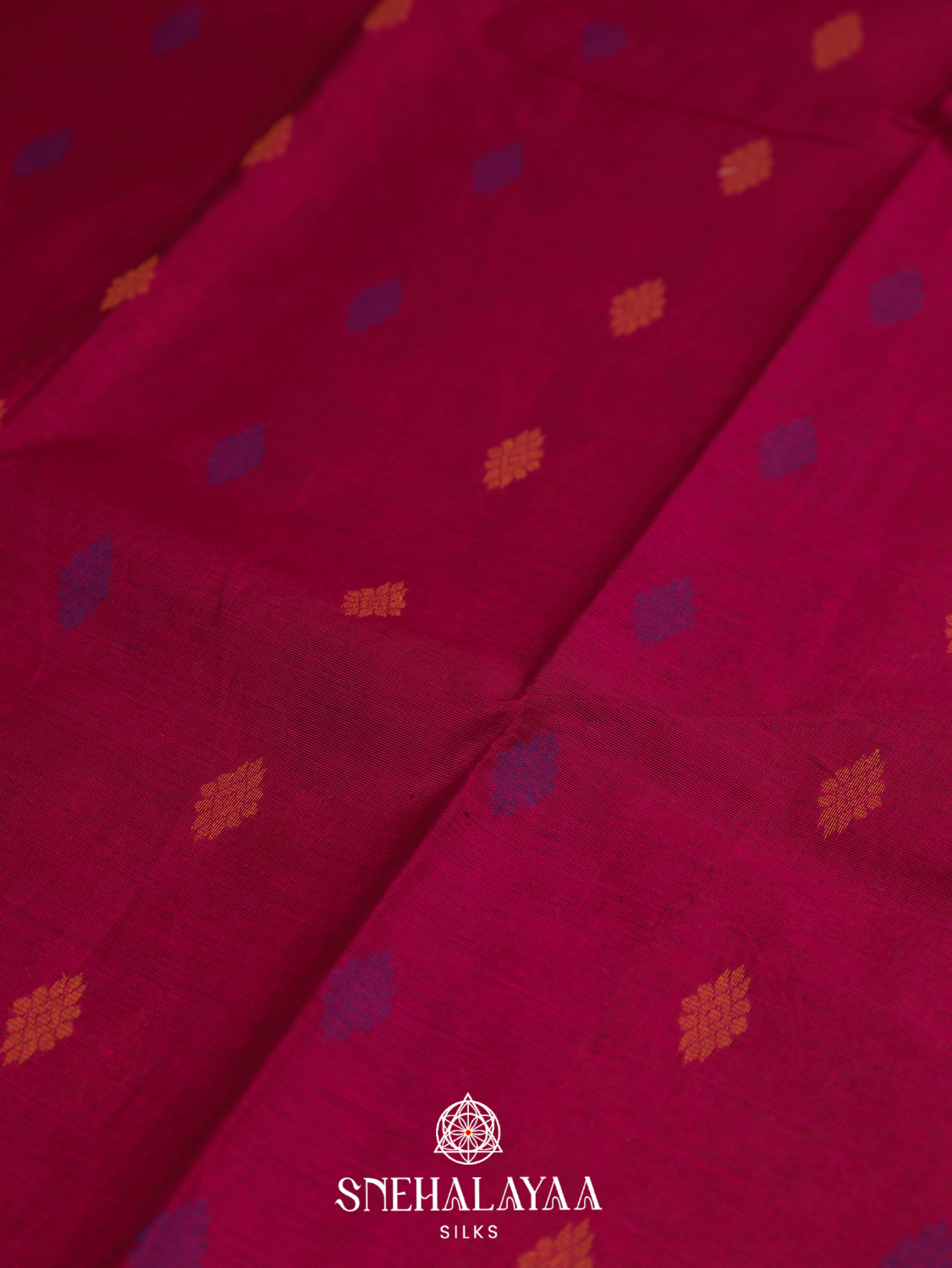 Maroon Kanchi Cotton Saree