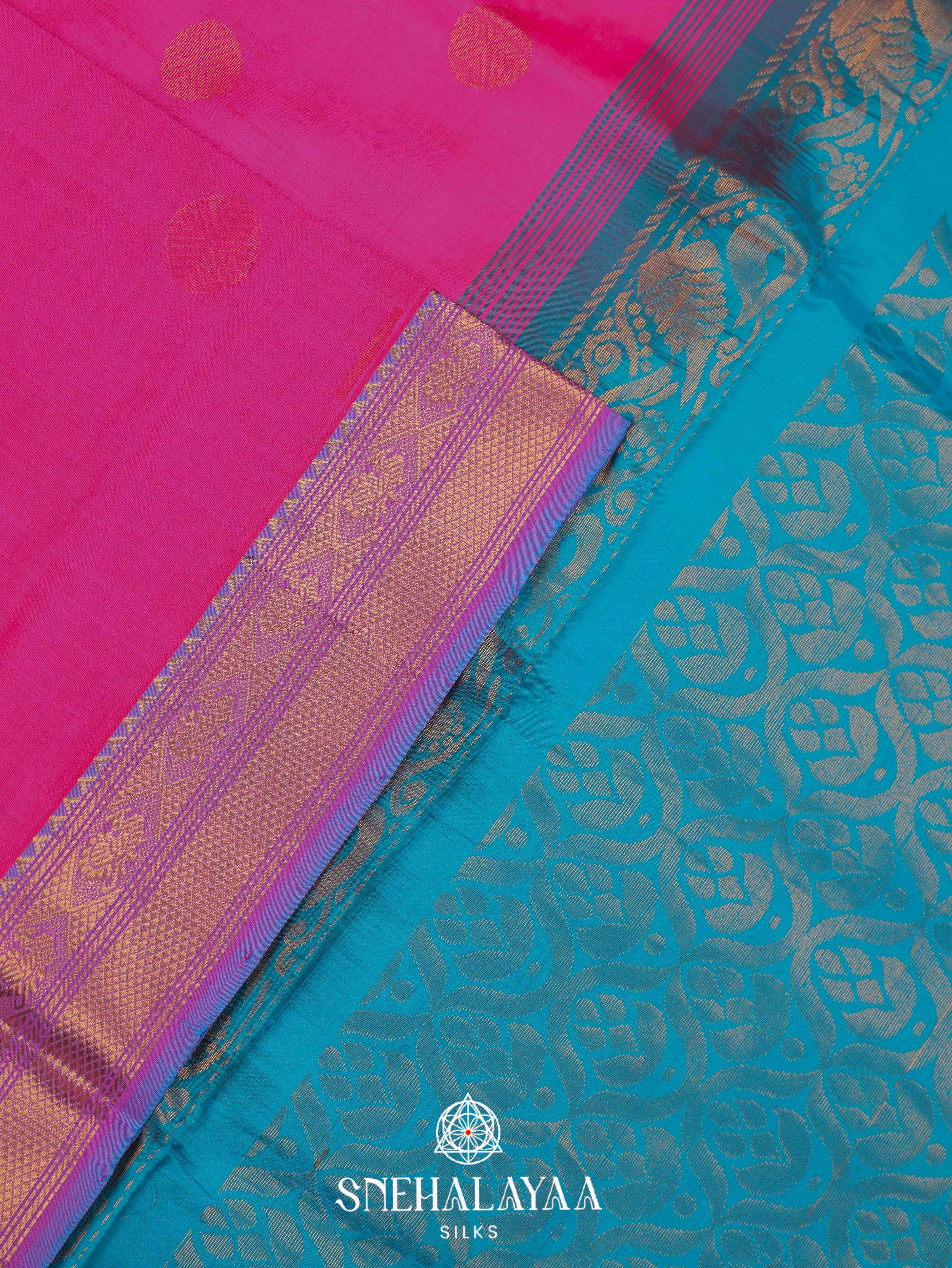 Pink Silk Cotton Saree