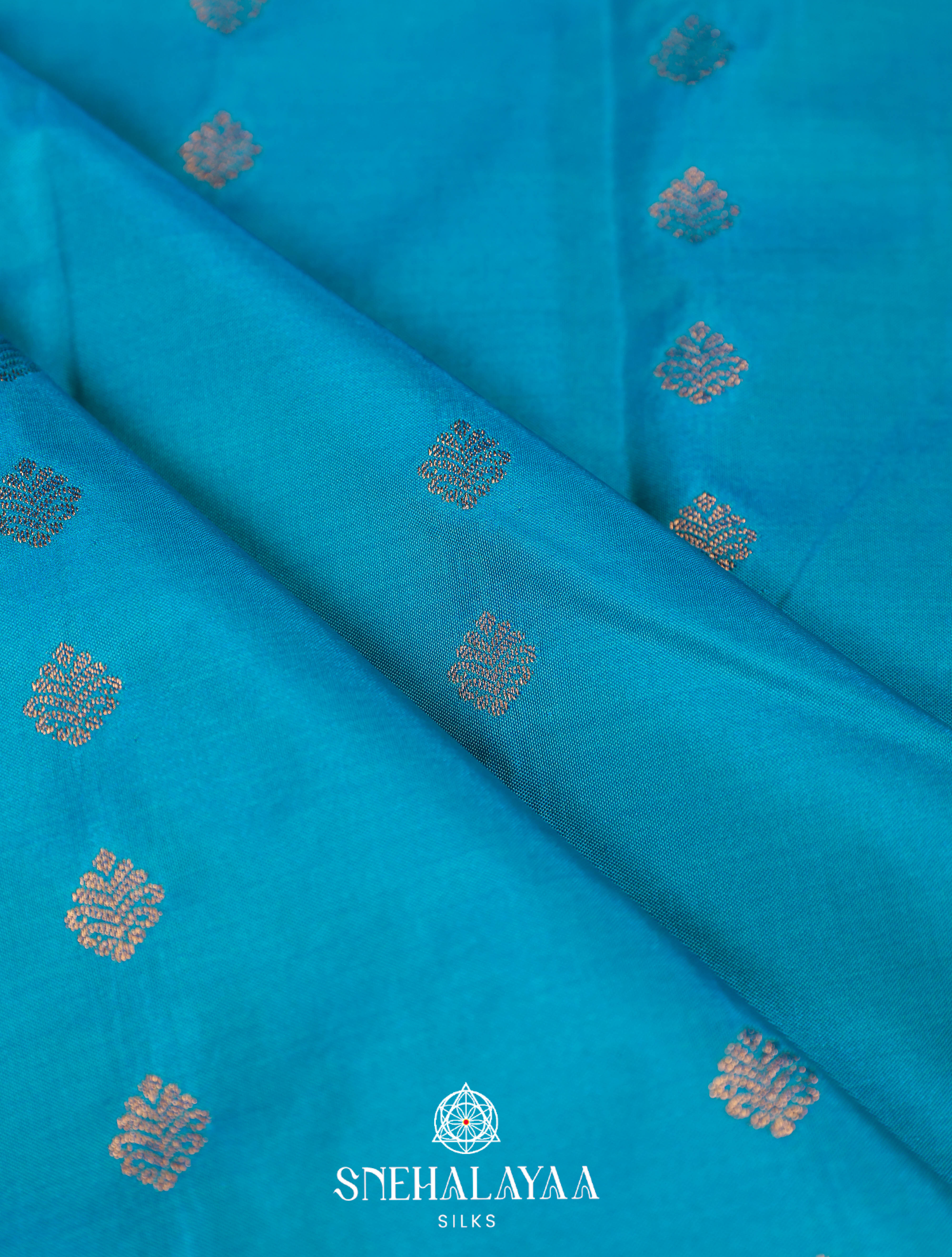 Blue Art Silk Saree