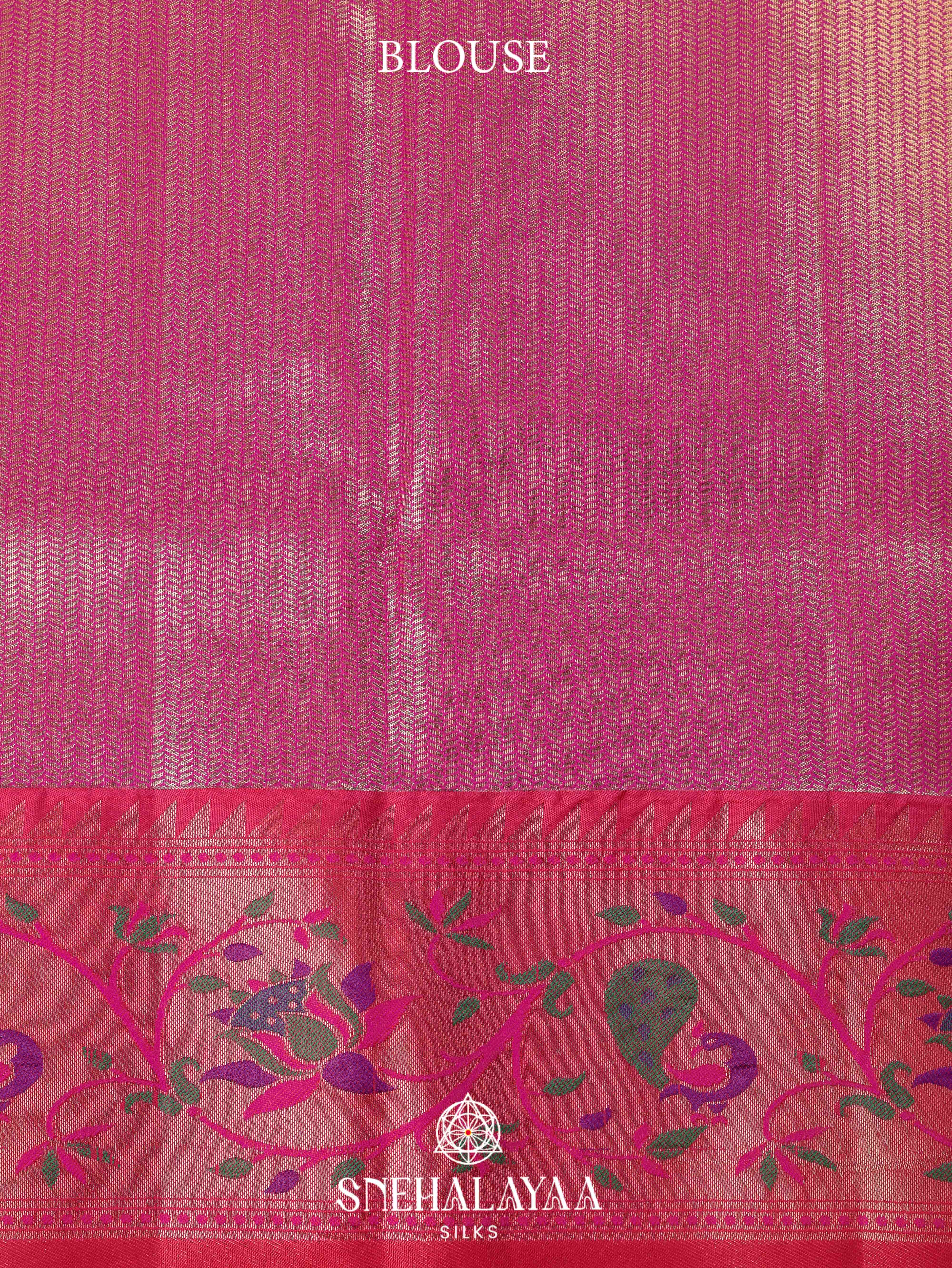 Pale Yellow Art Silk Saree