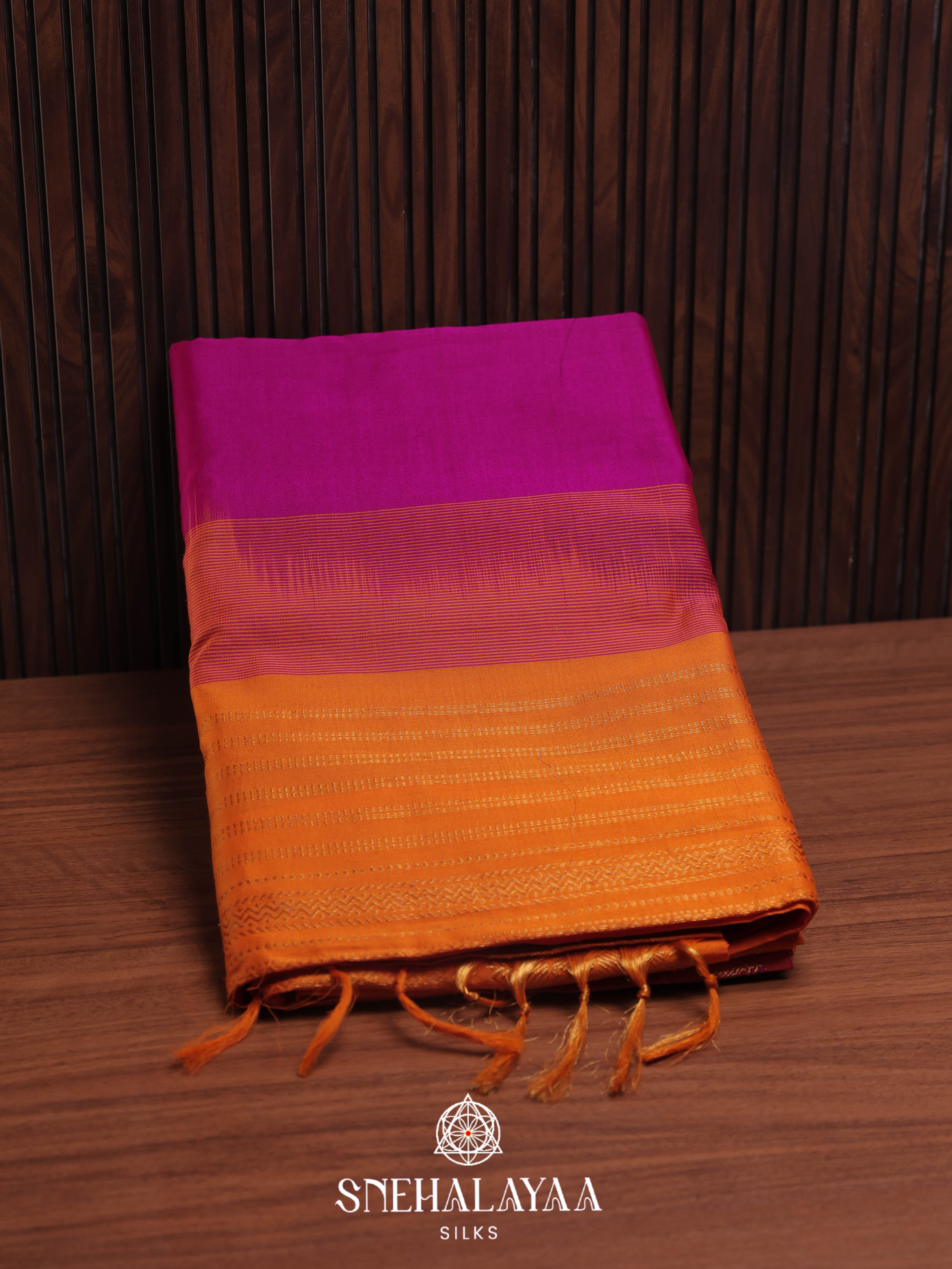 Rani Pink Silk Cotton Saree