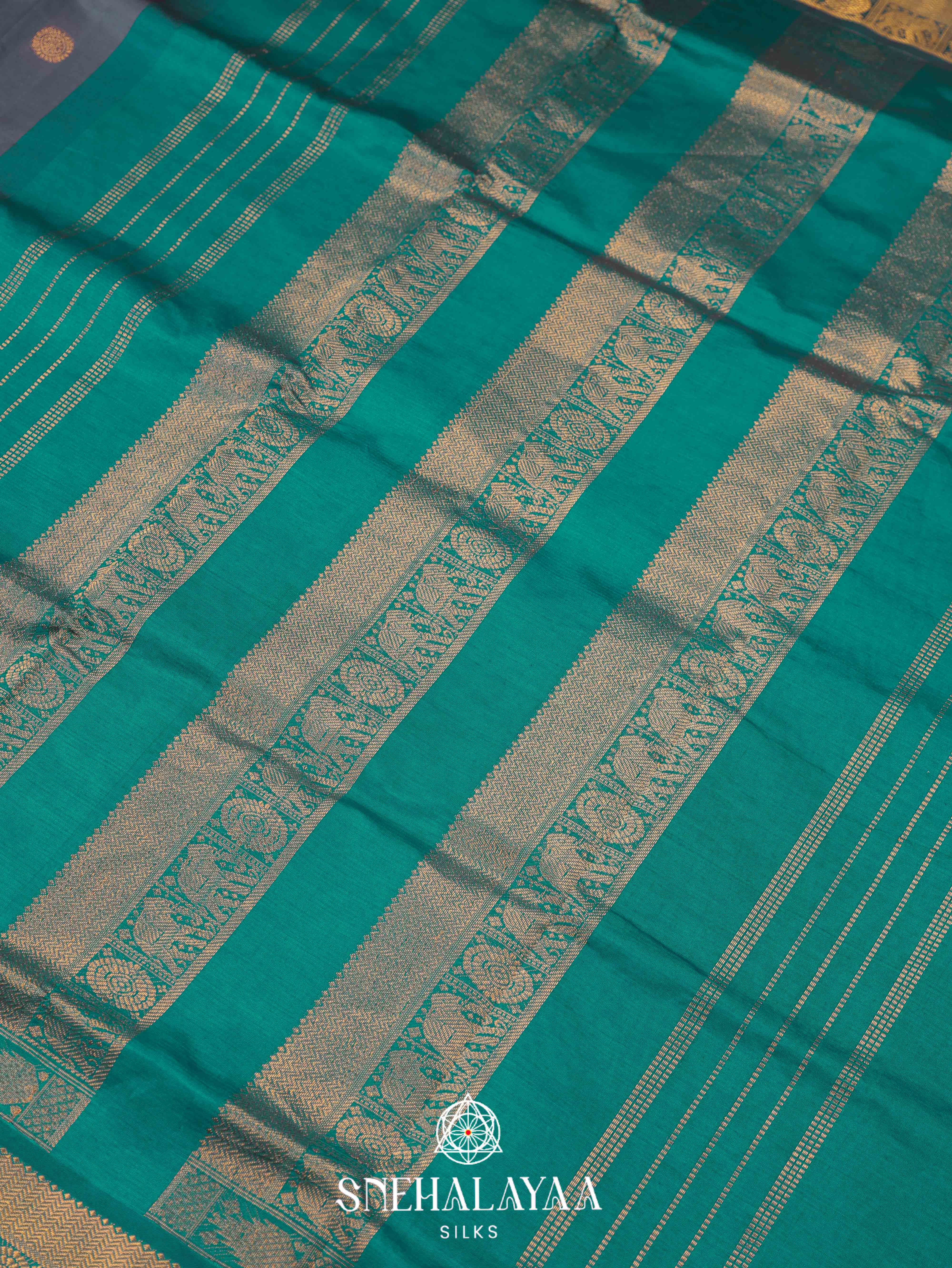Grey Silk Cotton Saree