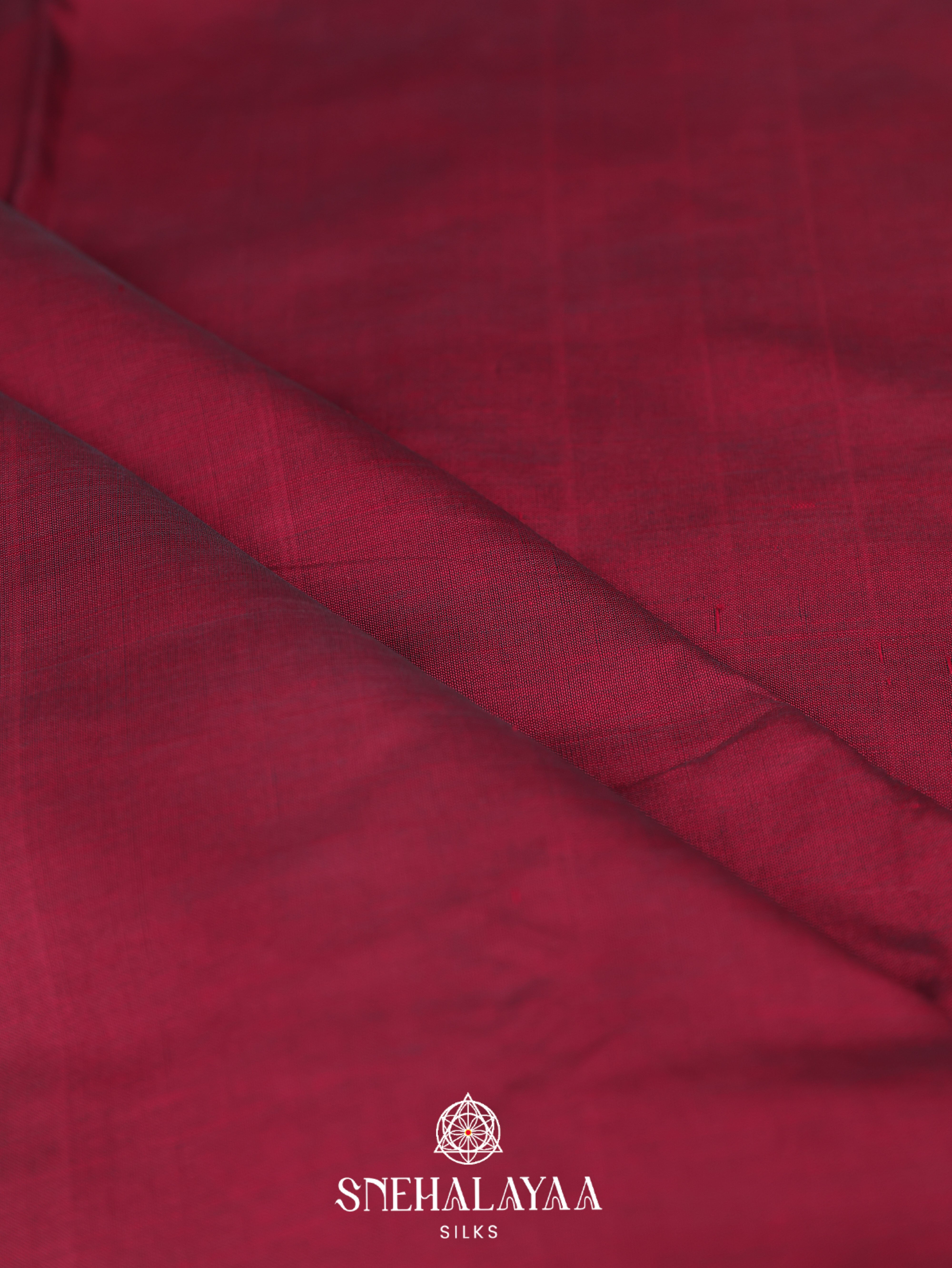 Maroon Silk Cotton Saree