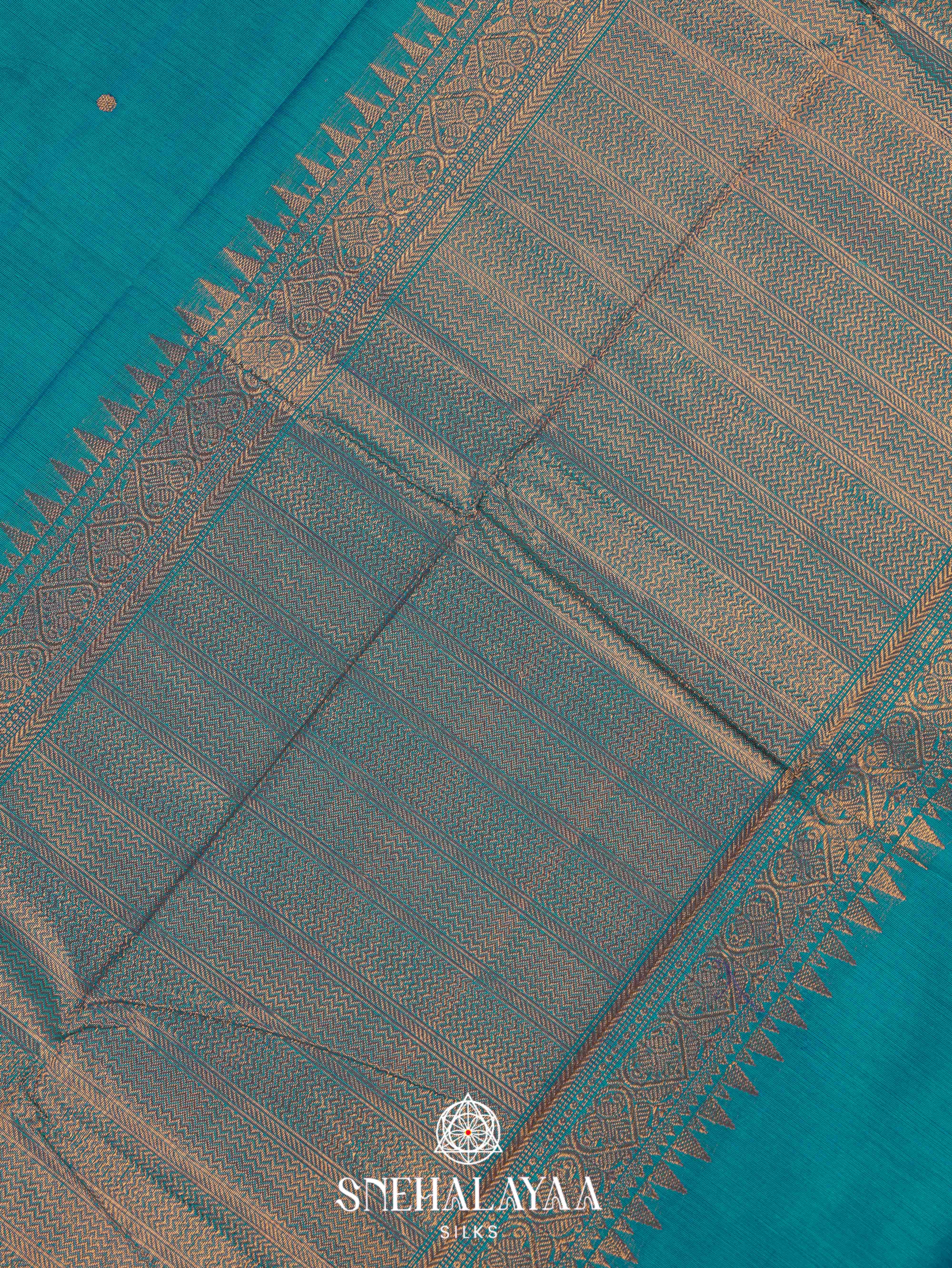 Blue Kanchi Cotton Saree