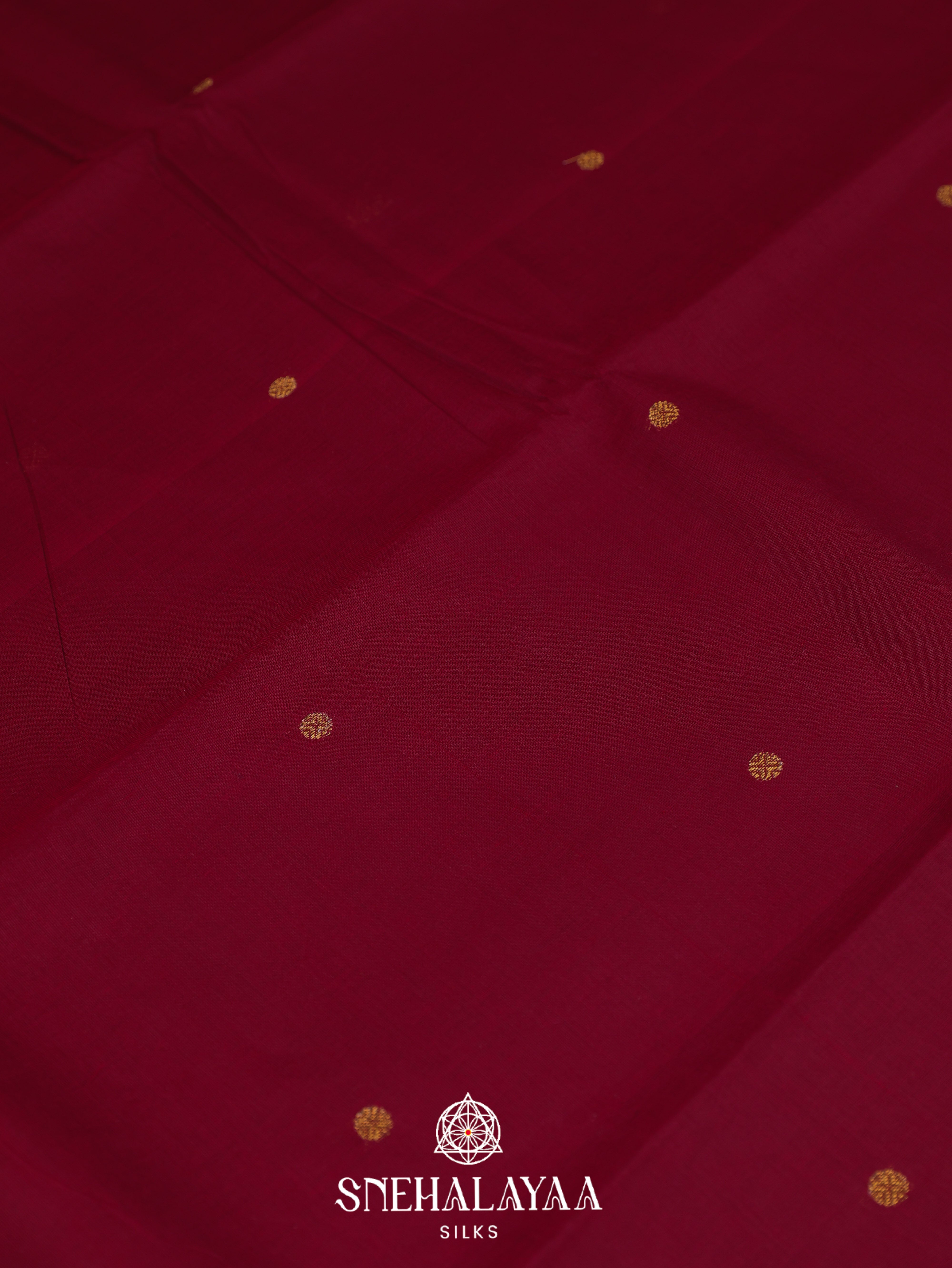 Maroon Kanchi Cotton Saree