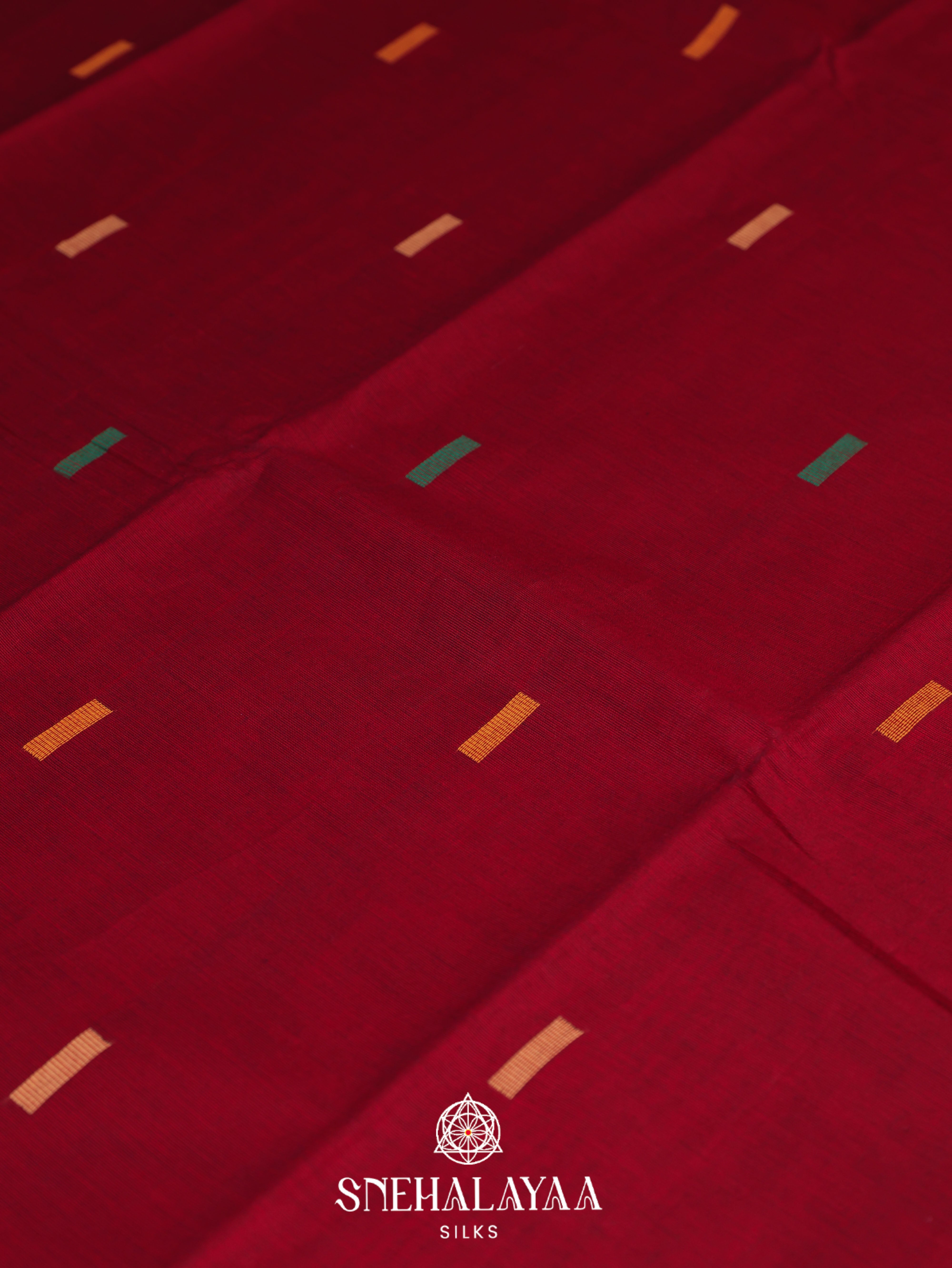 Maroon Kanchi Cotton Saree