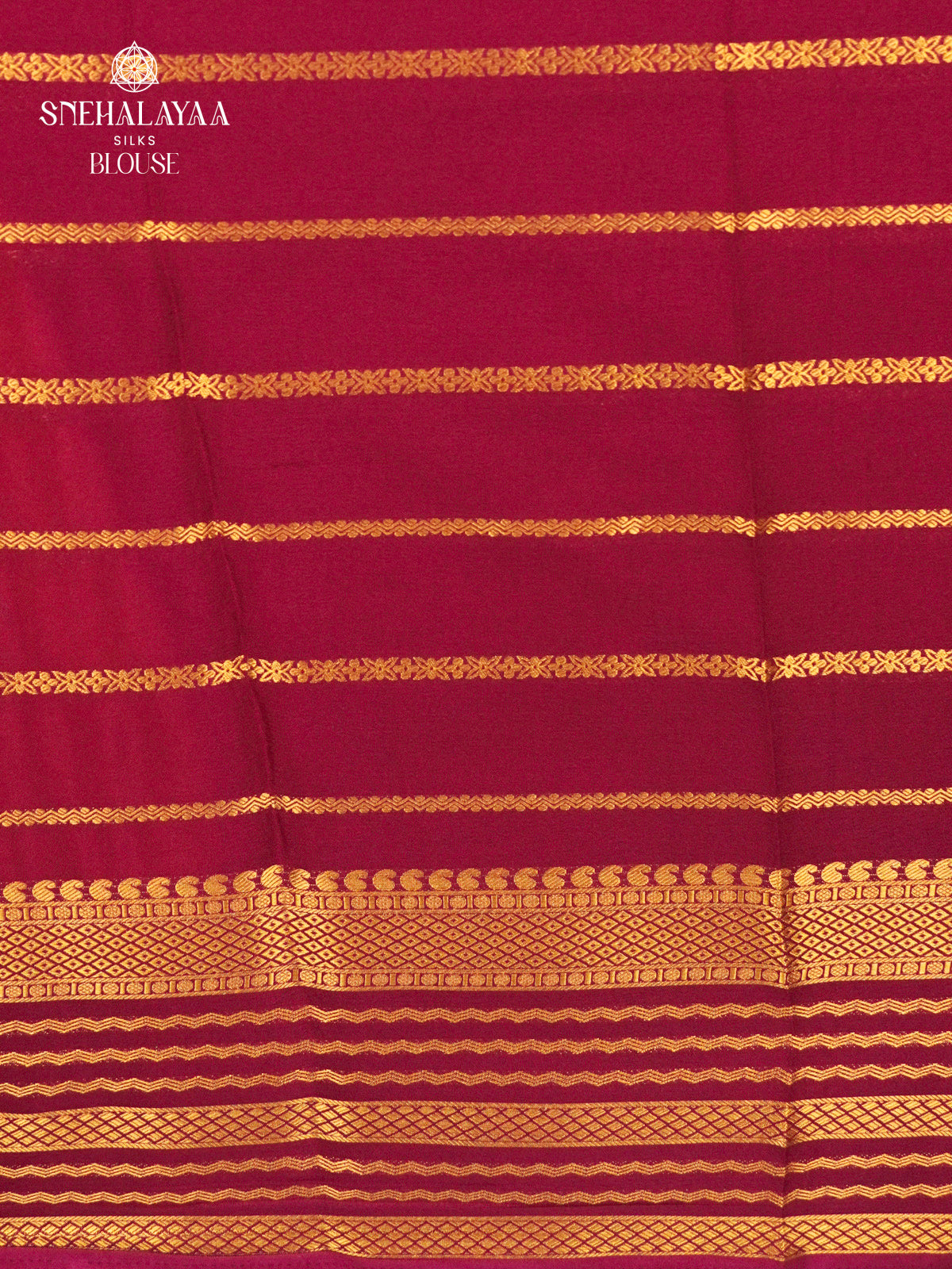 Pale Pink Printed Mysore Silk Saree