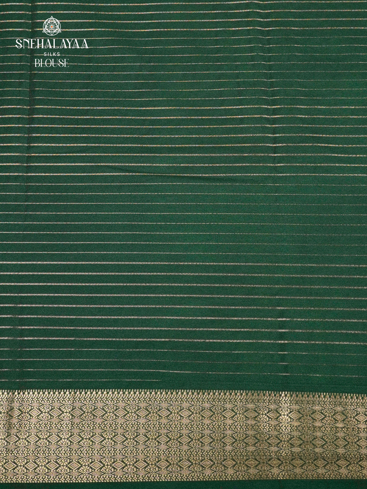 White Printed Mysore Silk Saree