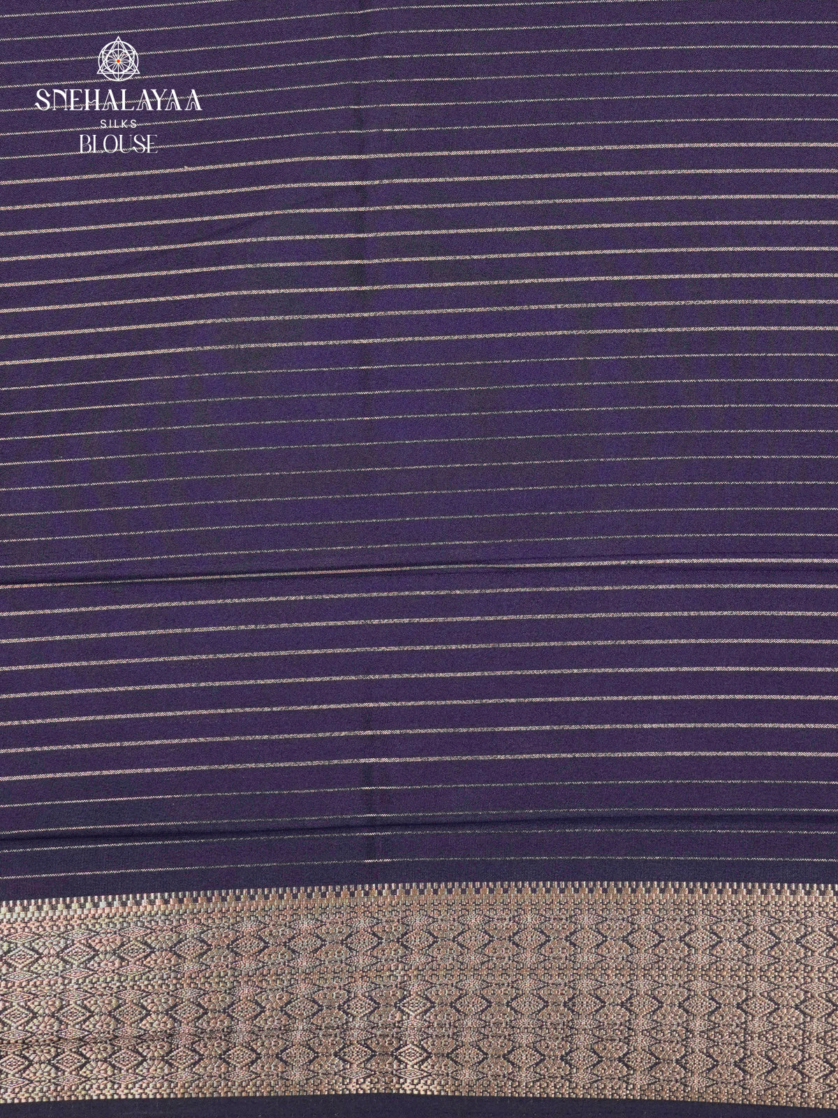 Pale Pink Printed Mysore Silk Saree