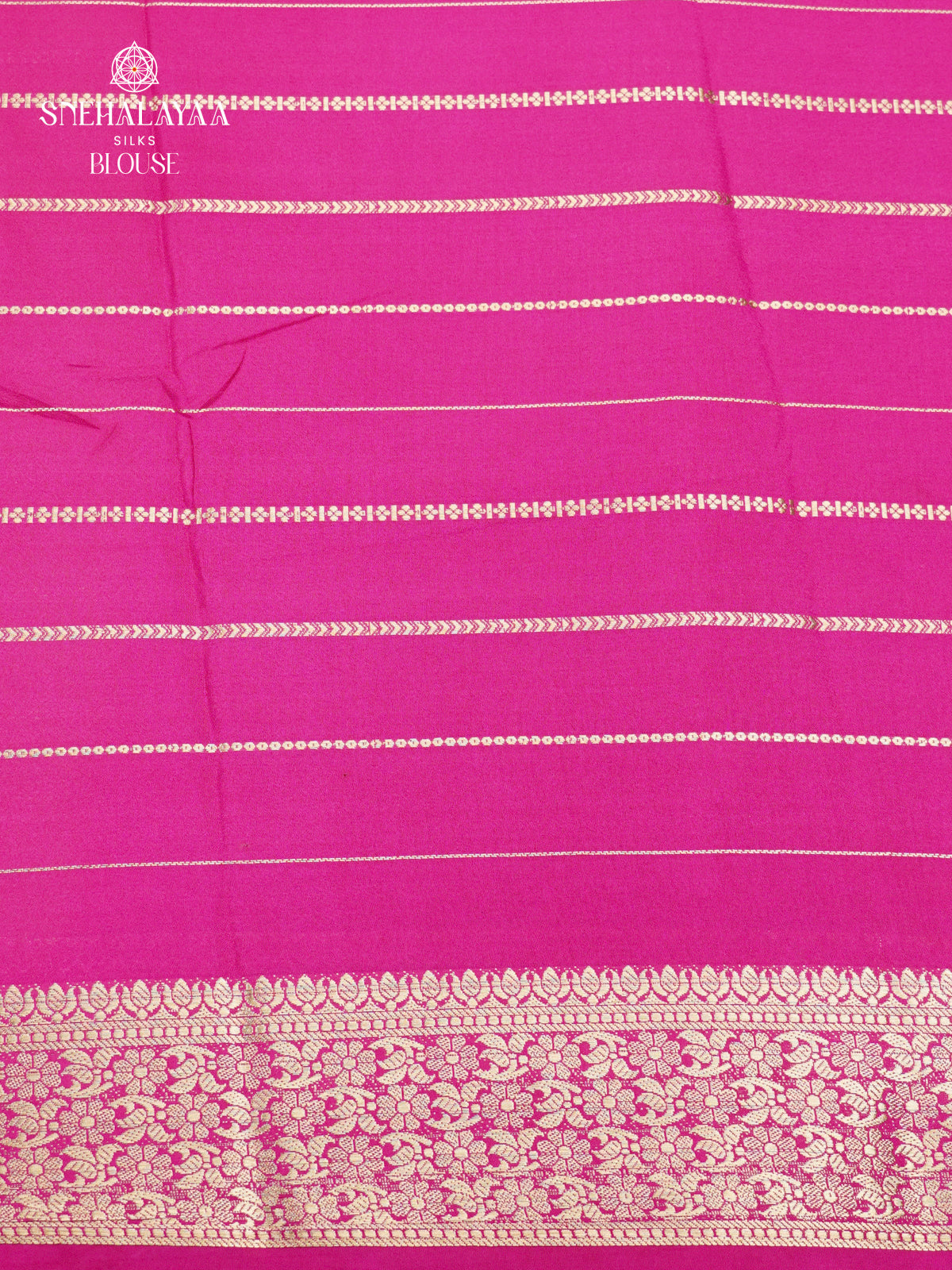 Yellow Printed Mysore Silk Saree