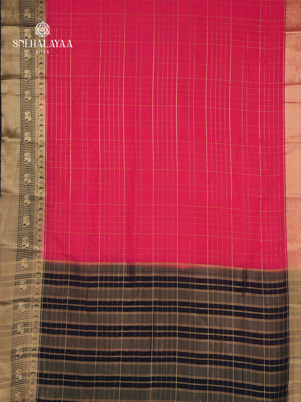 Red Mysore Silk Saree