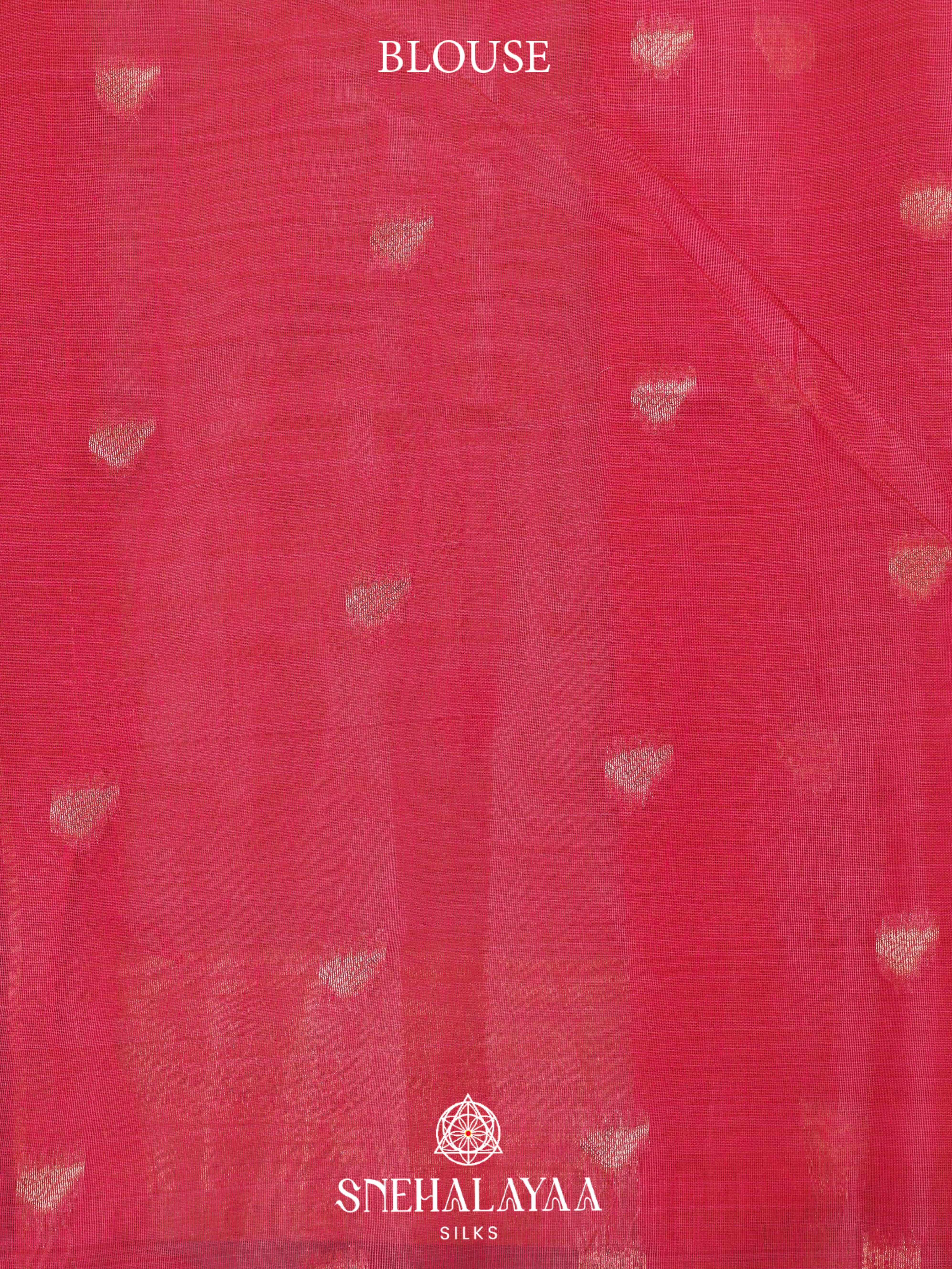 Pink Munga Cotton Saree
