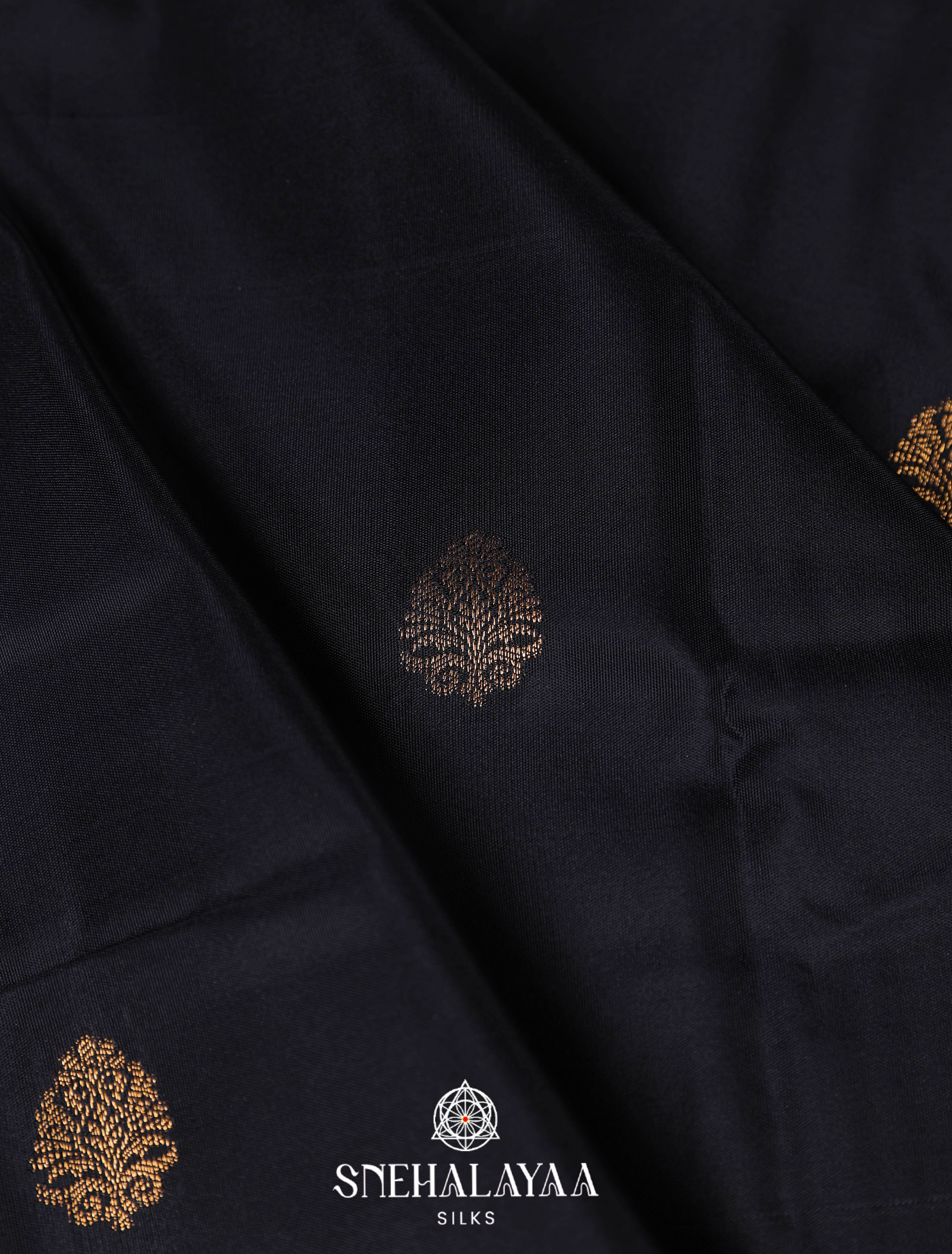 Black Art Silk Saree