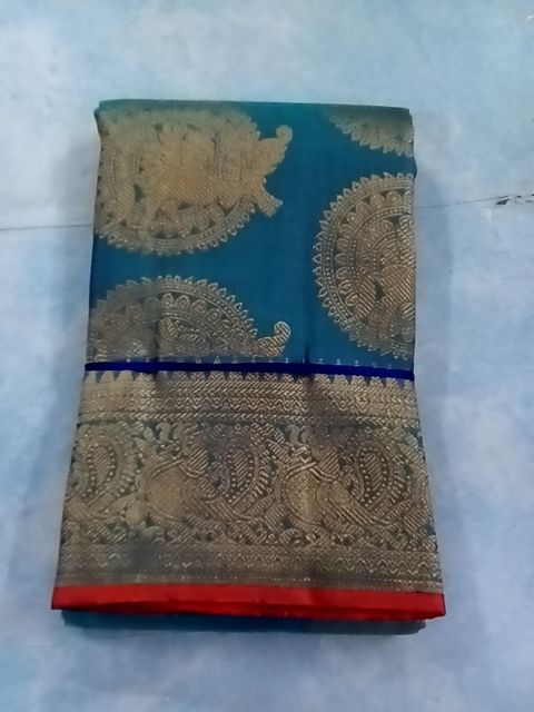 Blue Kanjivaram Silk Saree