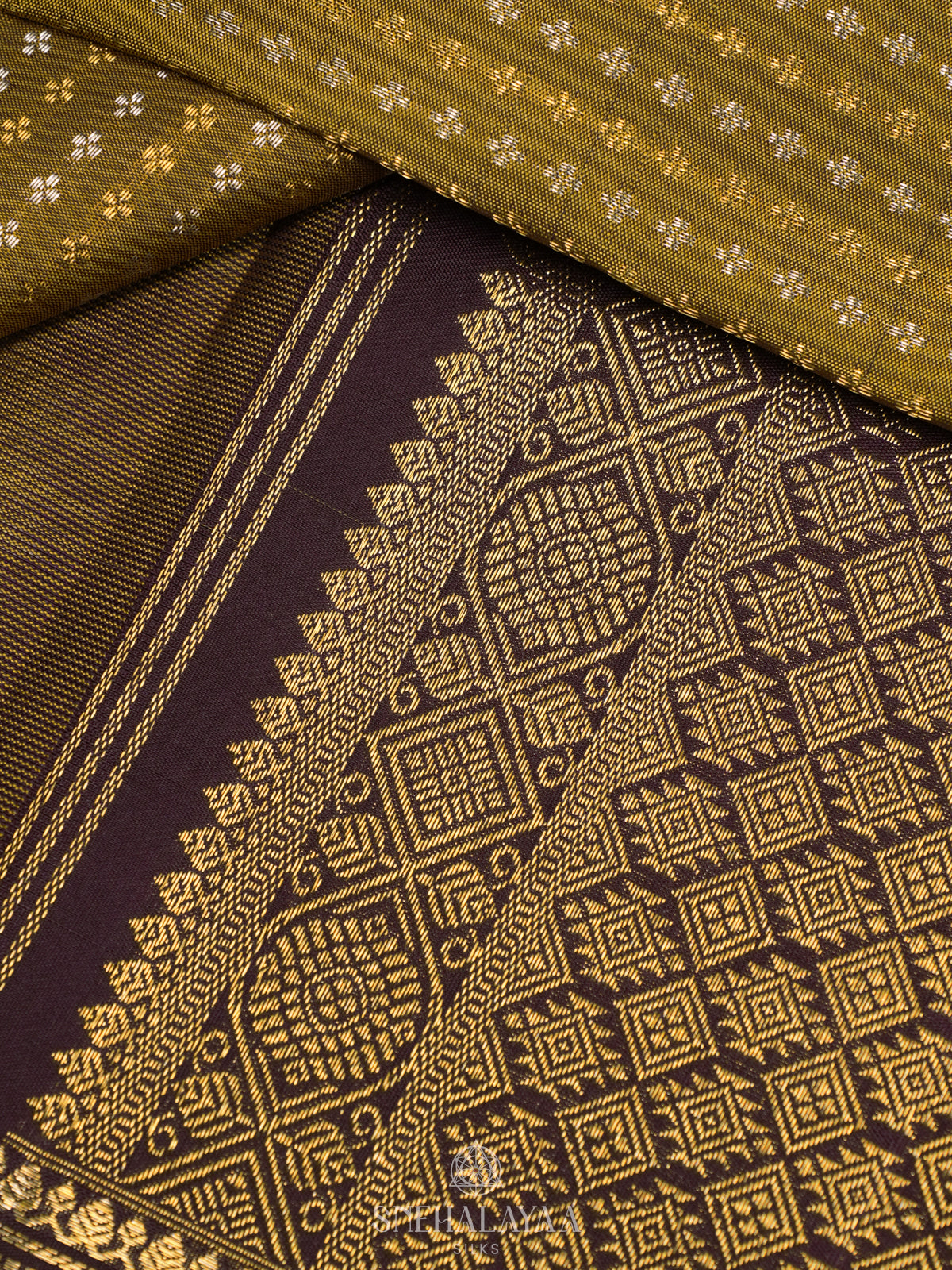 Mustard Yellow Kanjivaram Silk Saree