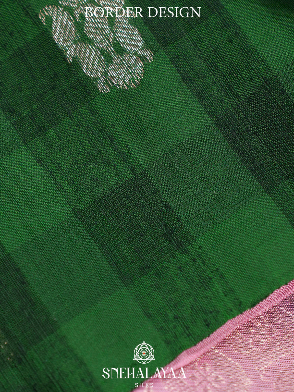 Forest Green Kanjivaram Silk Saree