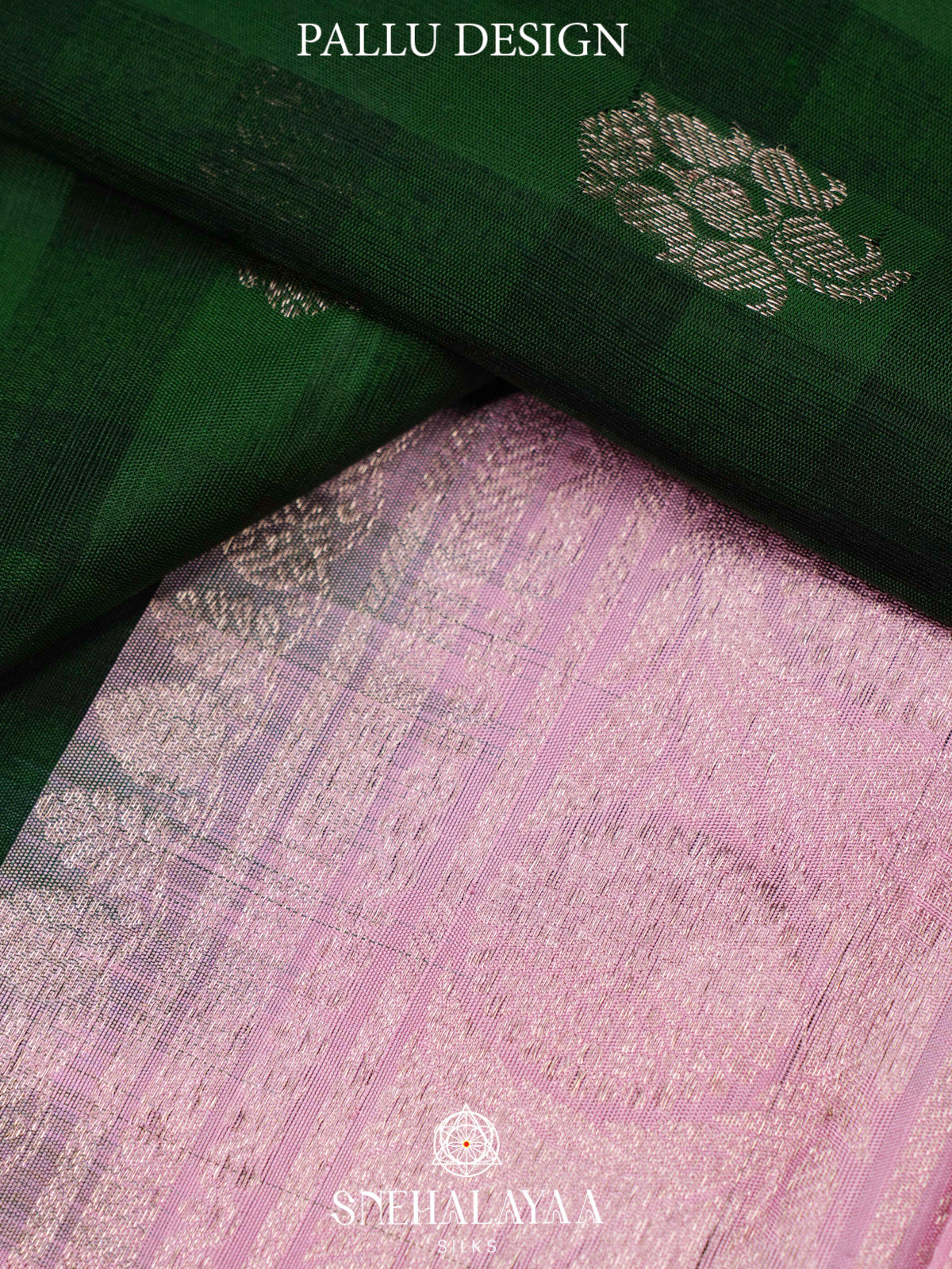 Forest Green Kanjivaram Silk Saree