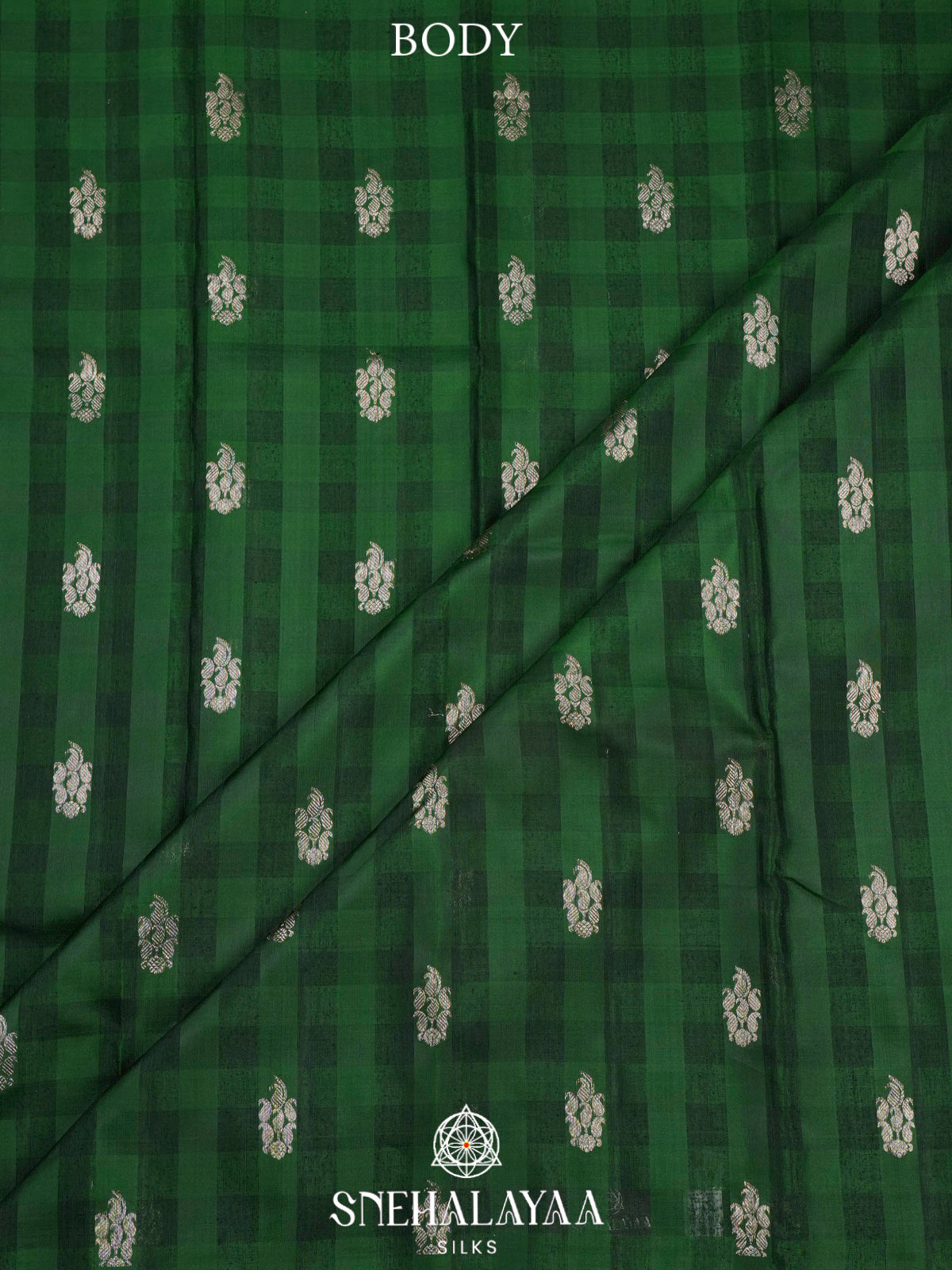 Forest Green Kanjivaram Silk Saree