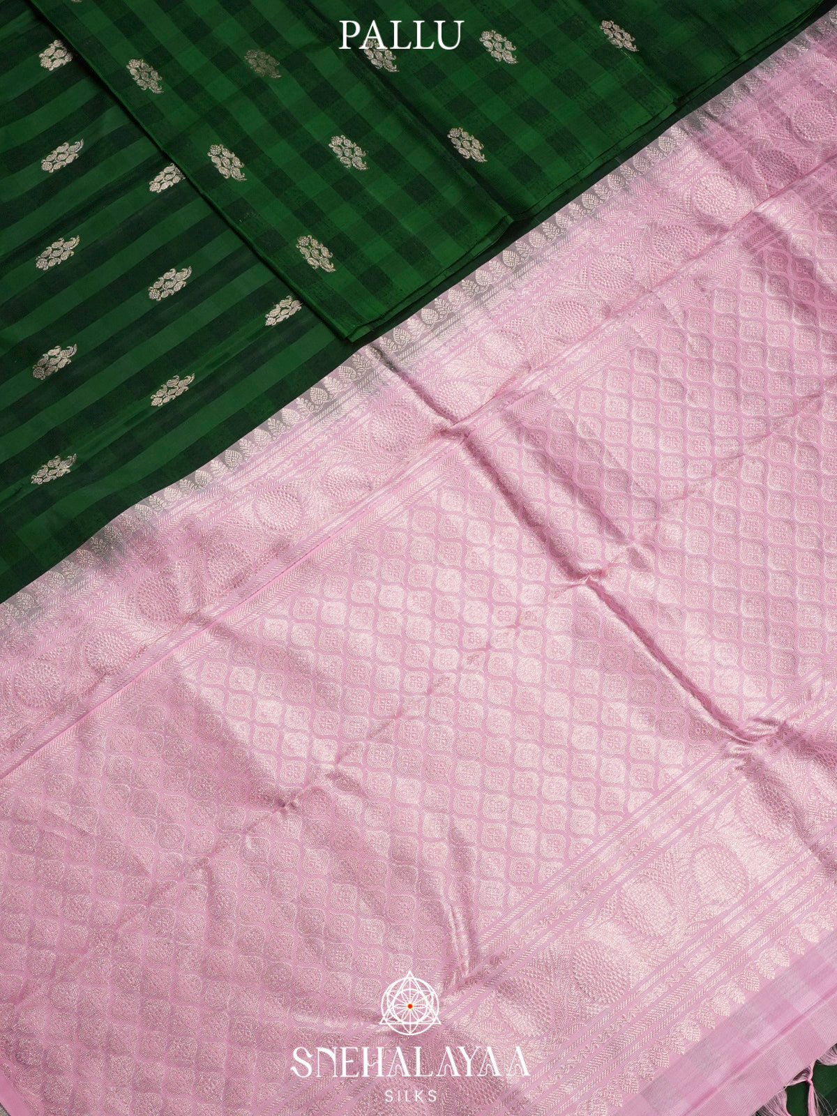 Forest Green Kanjivaram Silk Saree