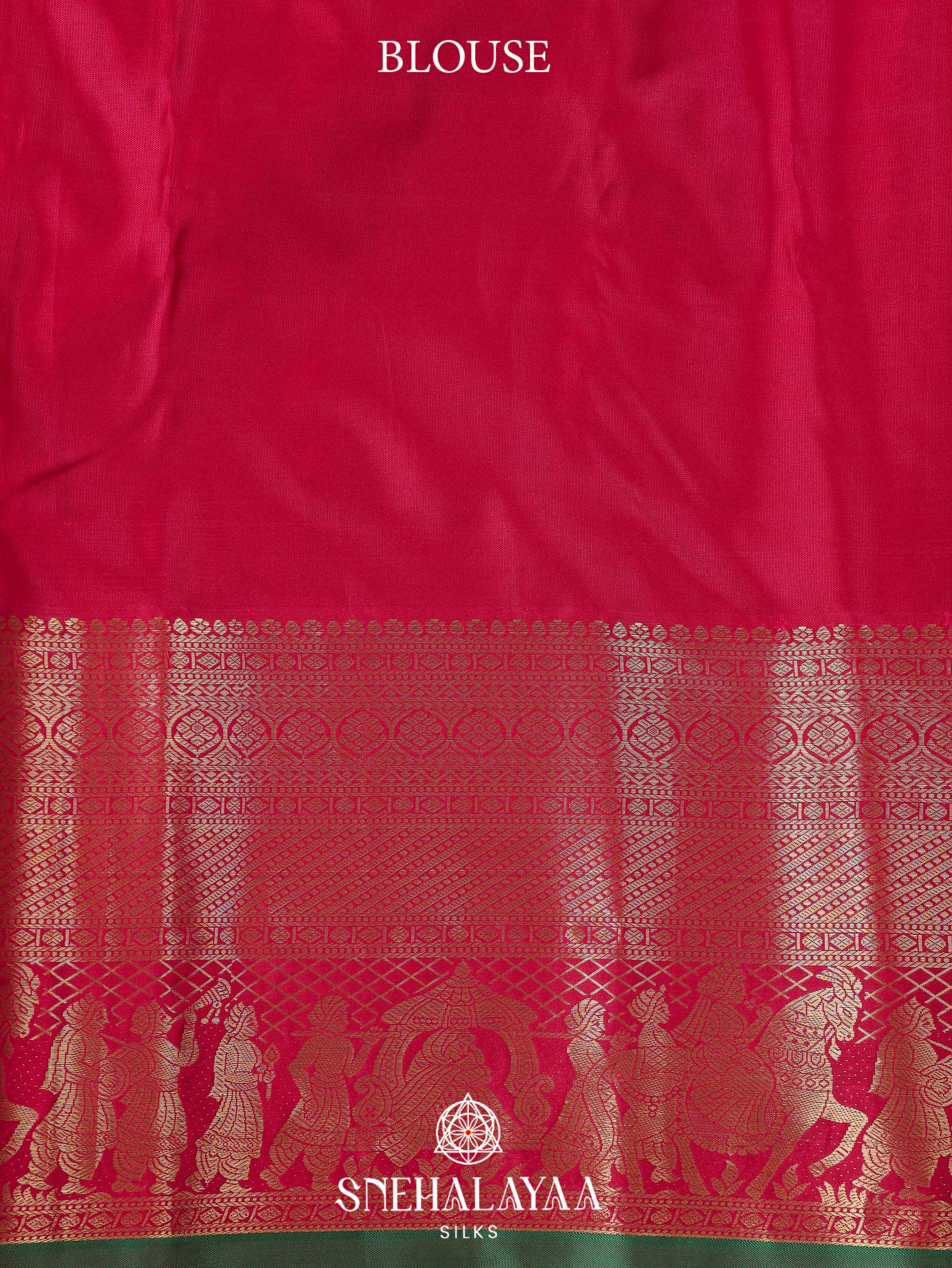 Red Art Silk Saree