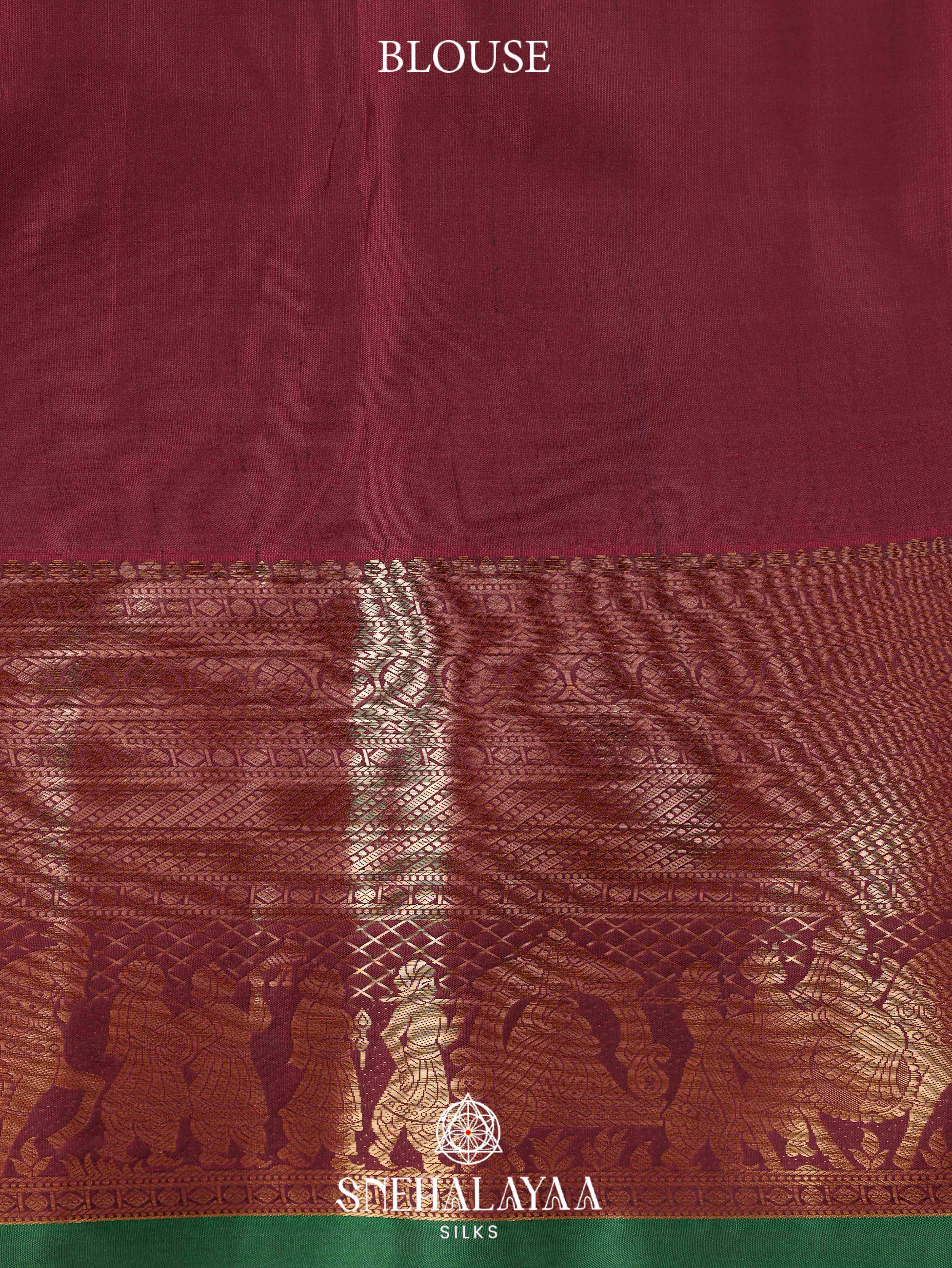 Coffee Brown Art Silk Saree