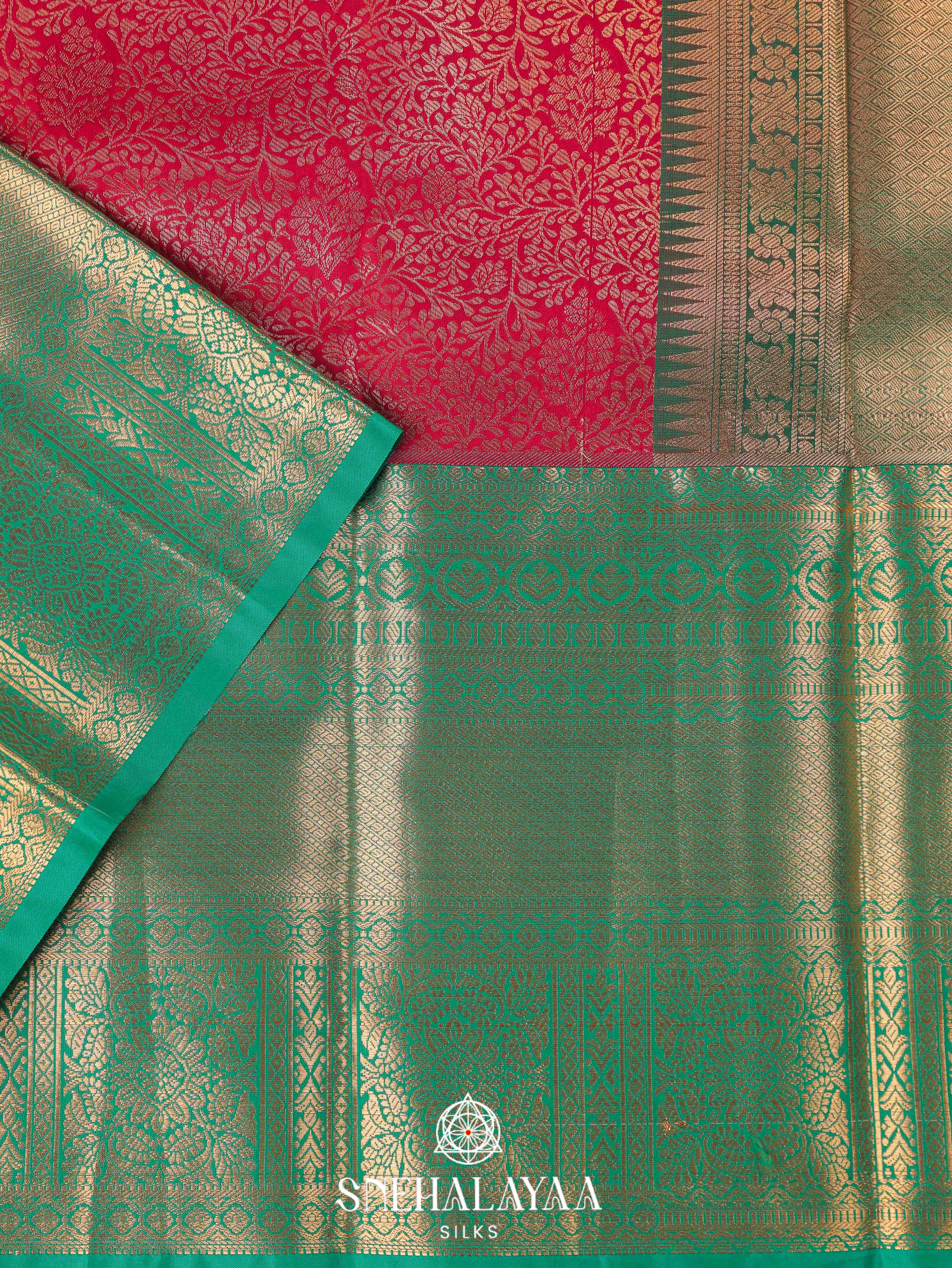Red Art Silk Saree
