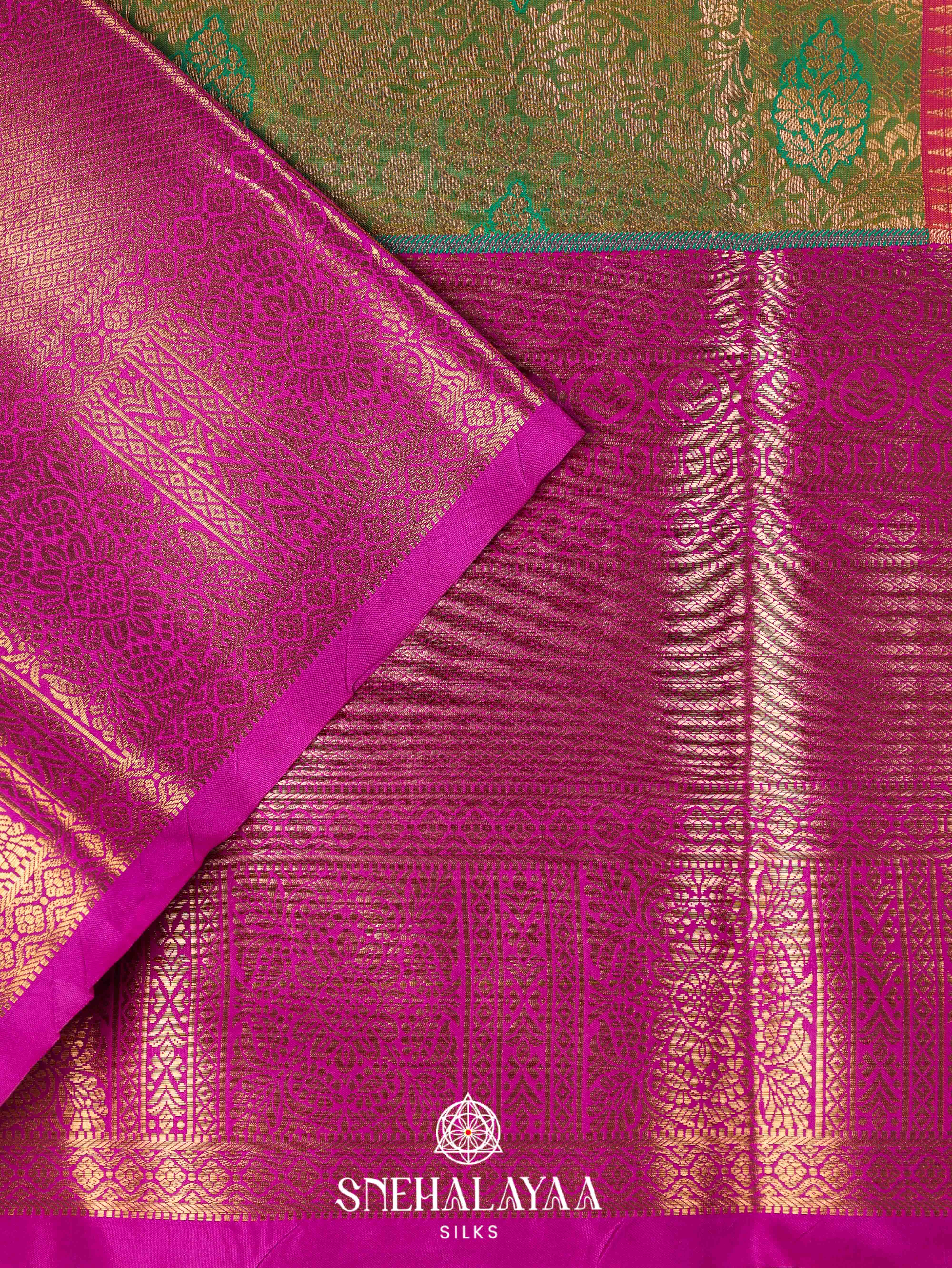 Green Art Silk Saree