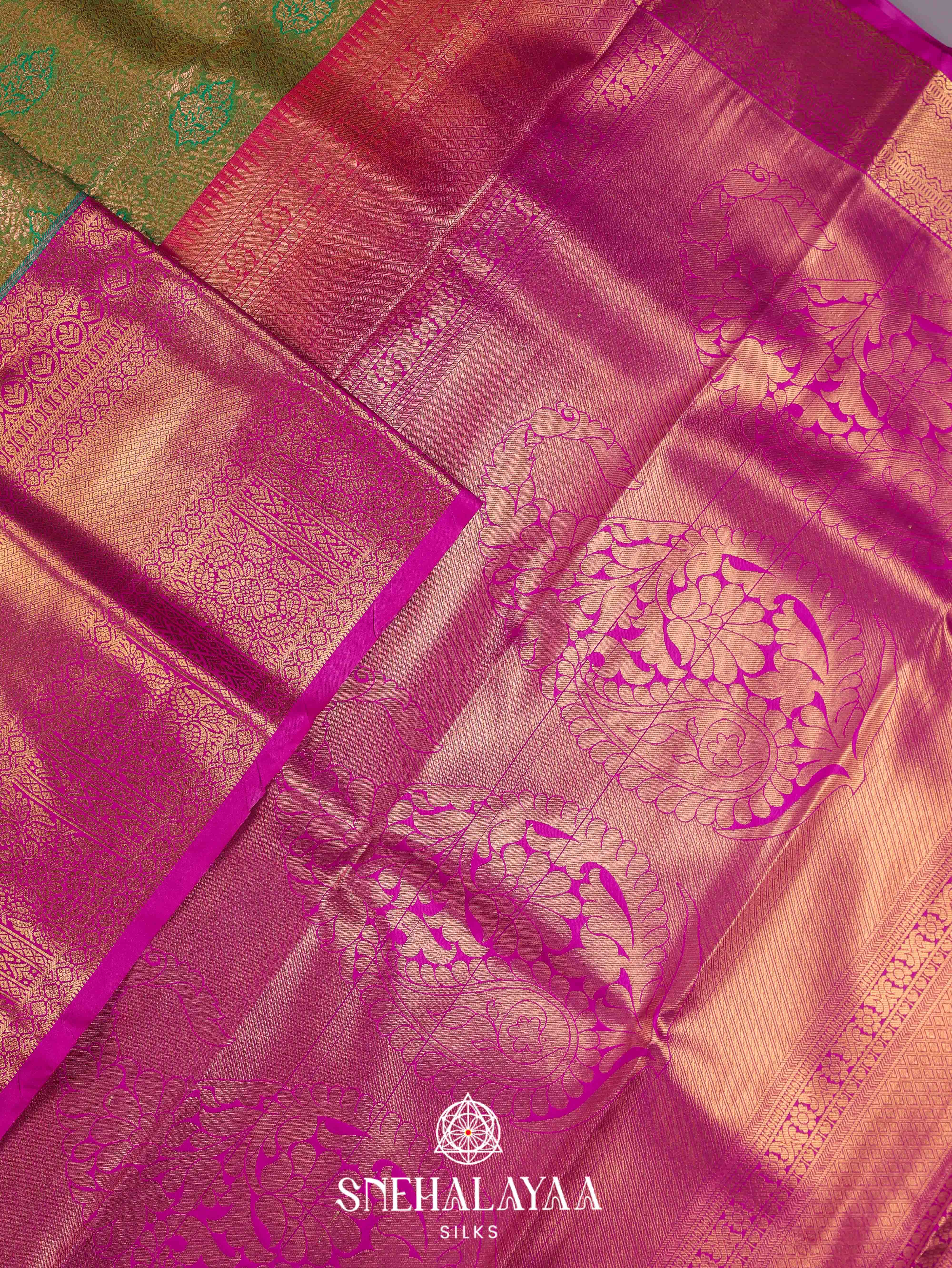 Green Art Silk Saree