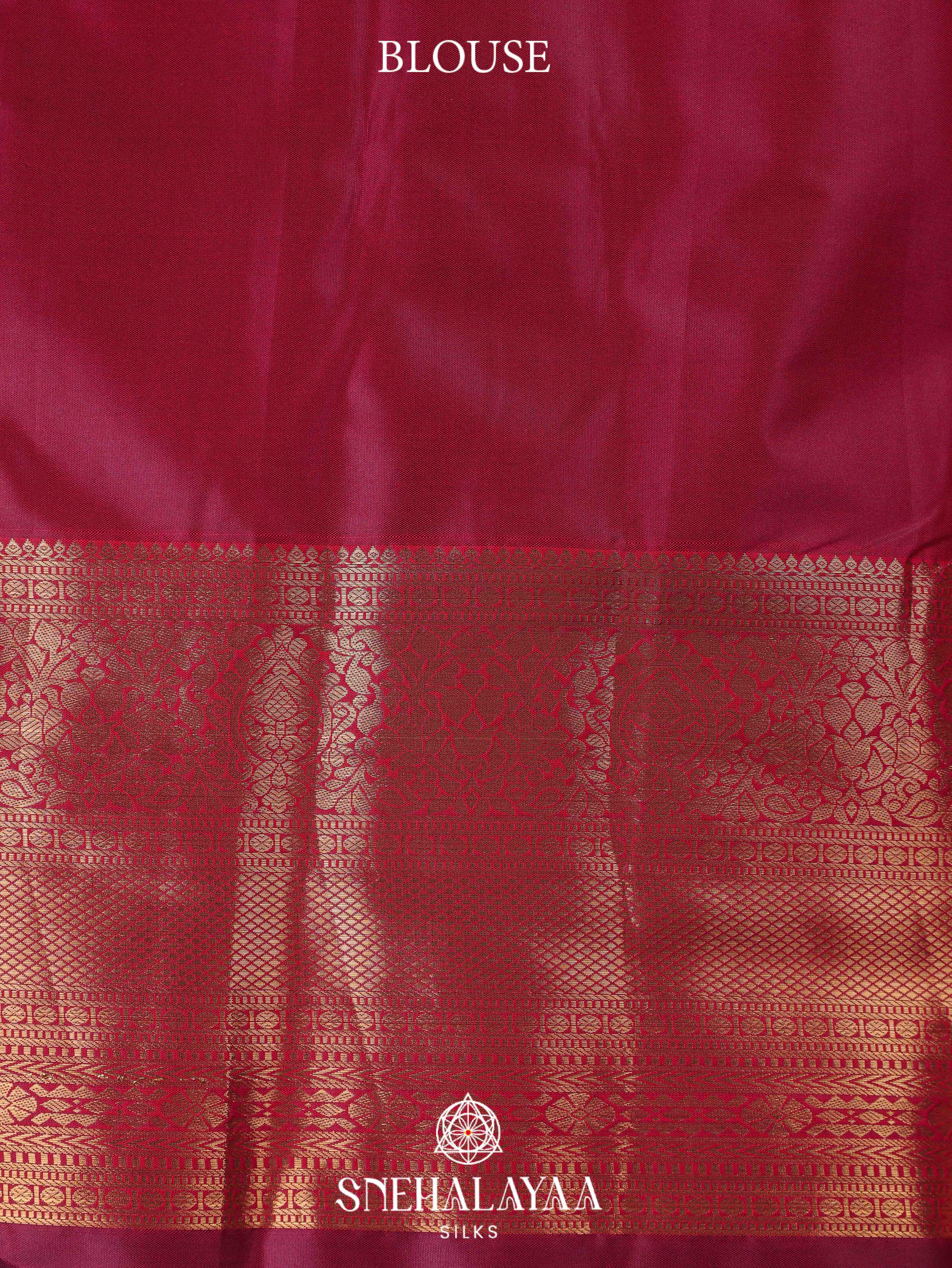 Maroon Art Silk Saree