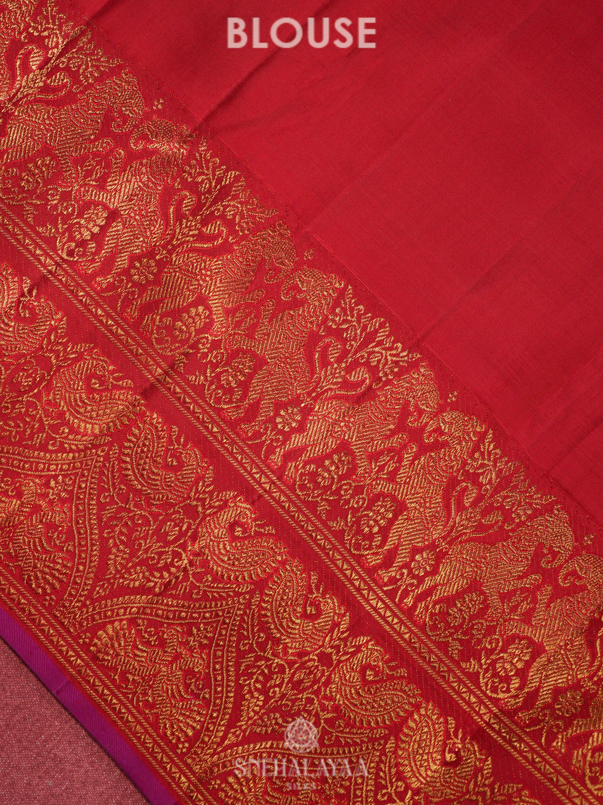 Cream Kanjivaram Silk Saree