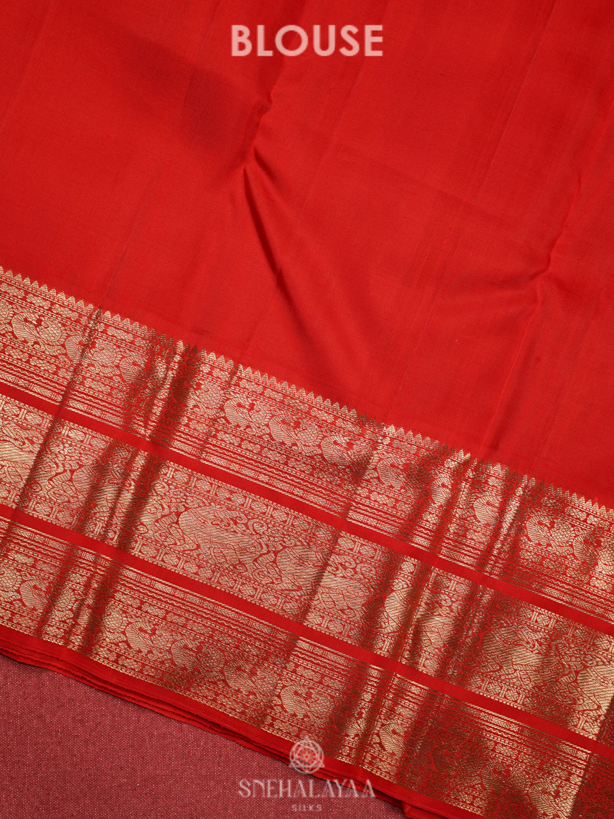 Burgundy Kanjivaram Silk Saree