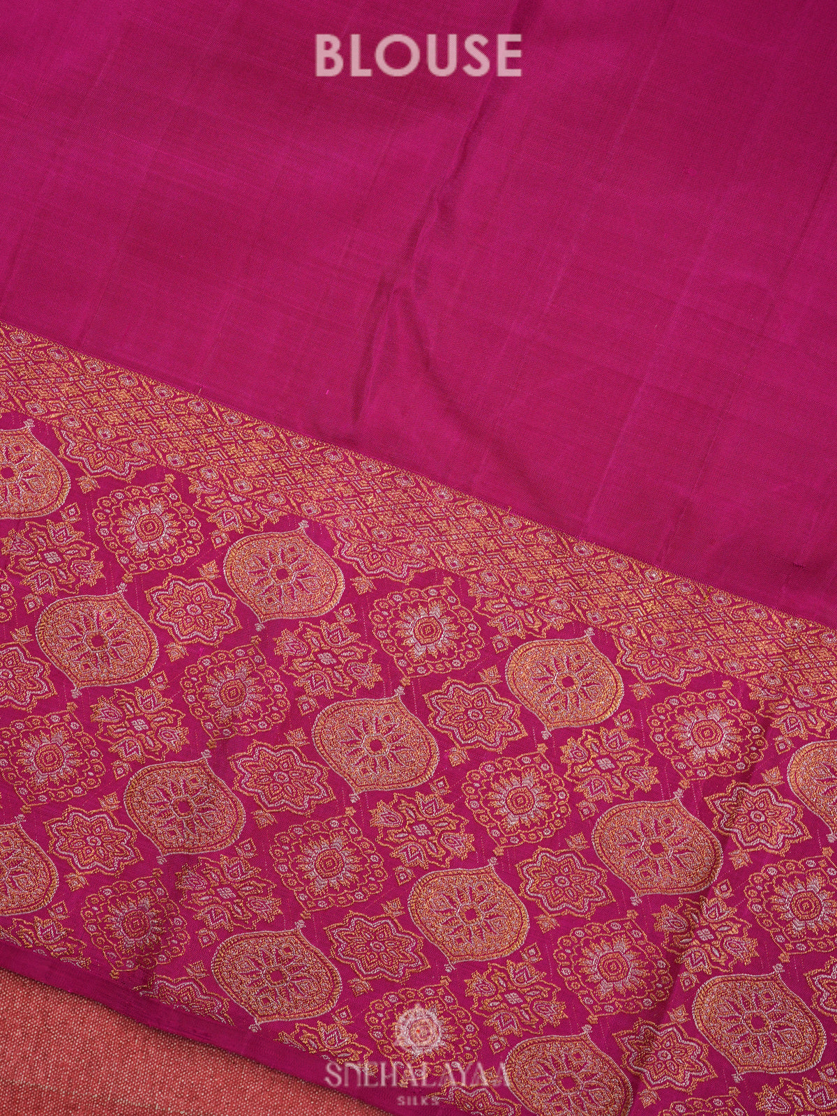Orange Kanjivaram Silk Saree