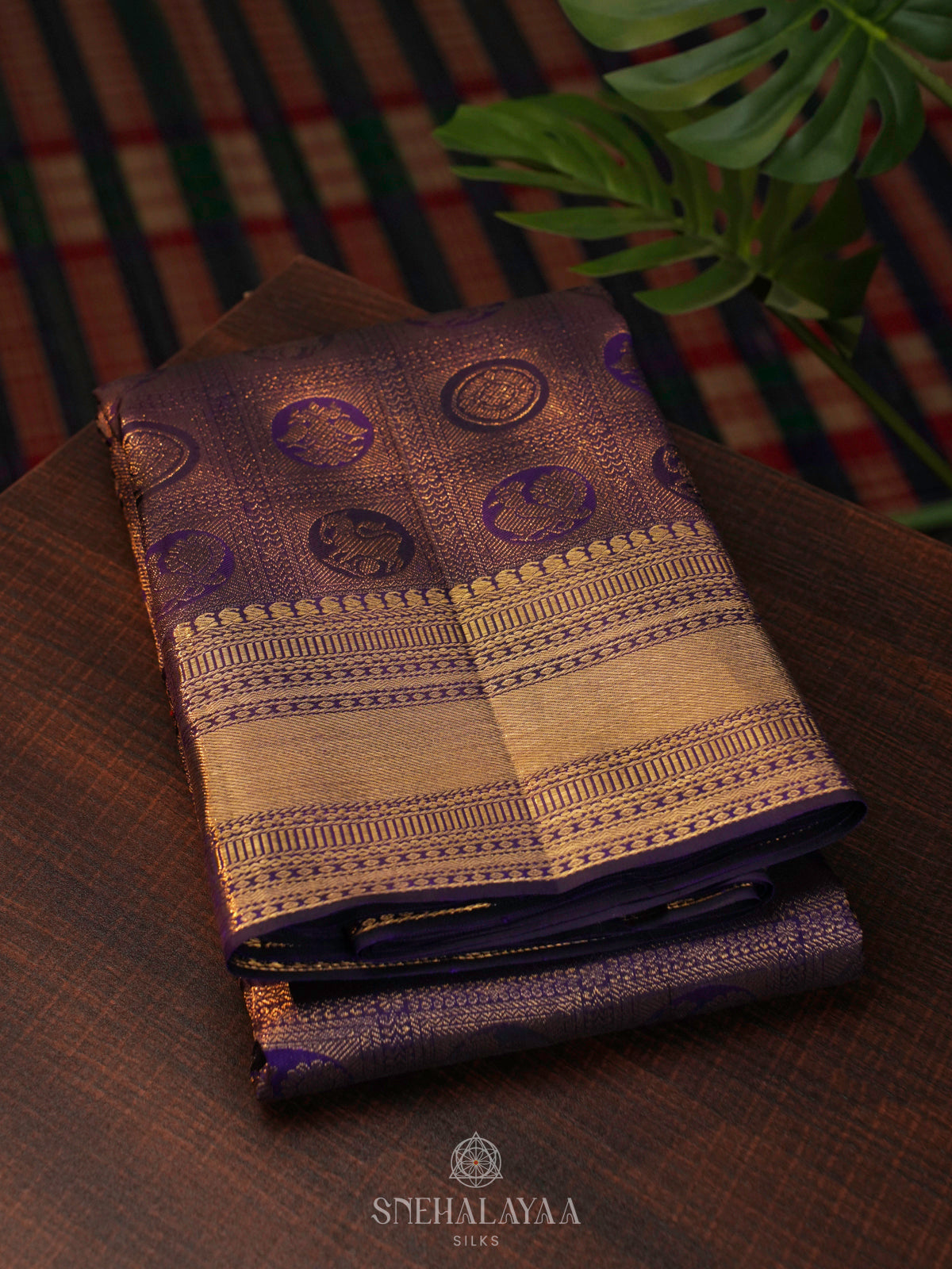 Purple Kanjivaram Silk Saree