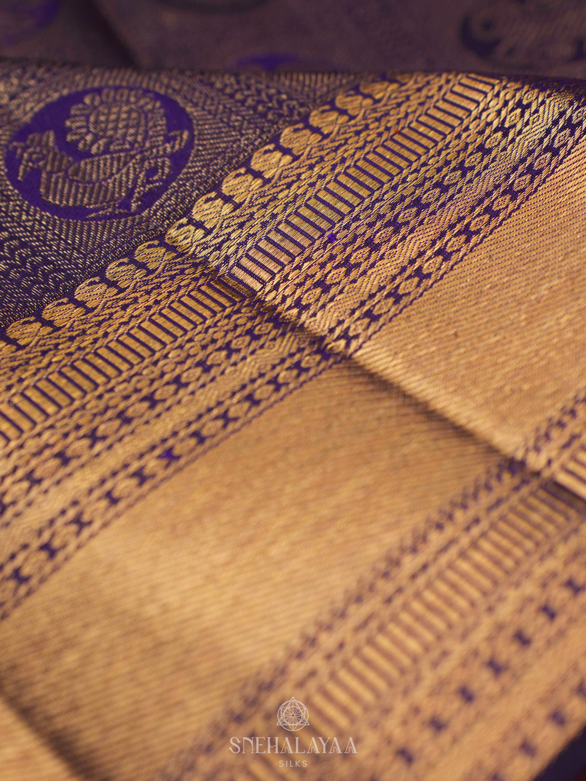 Purple Kanjivaram Silk Saree
