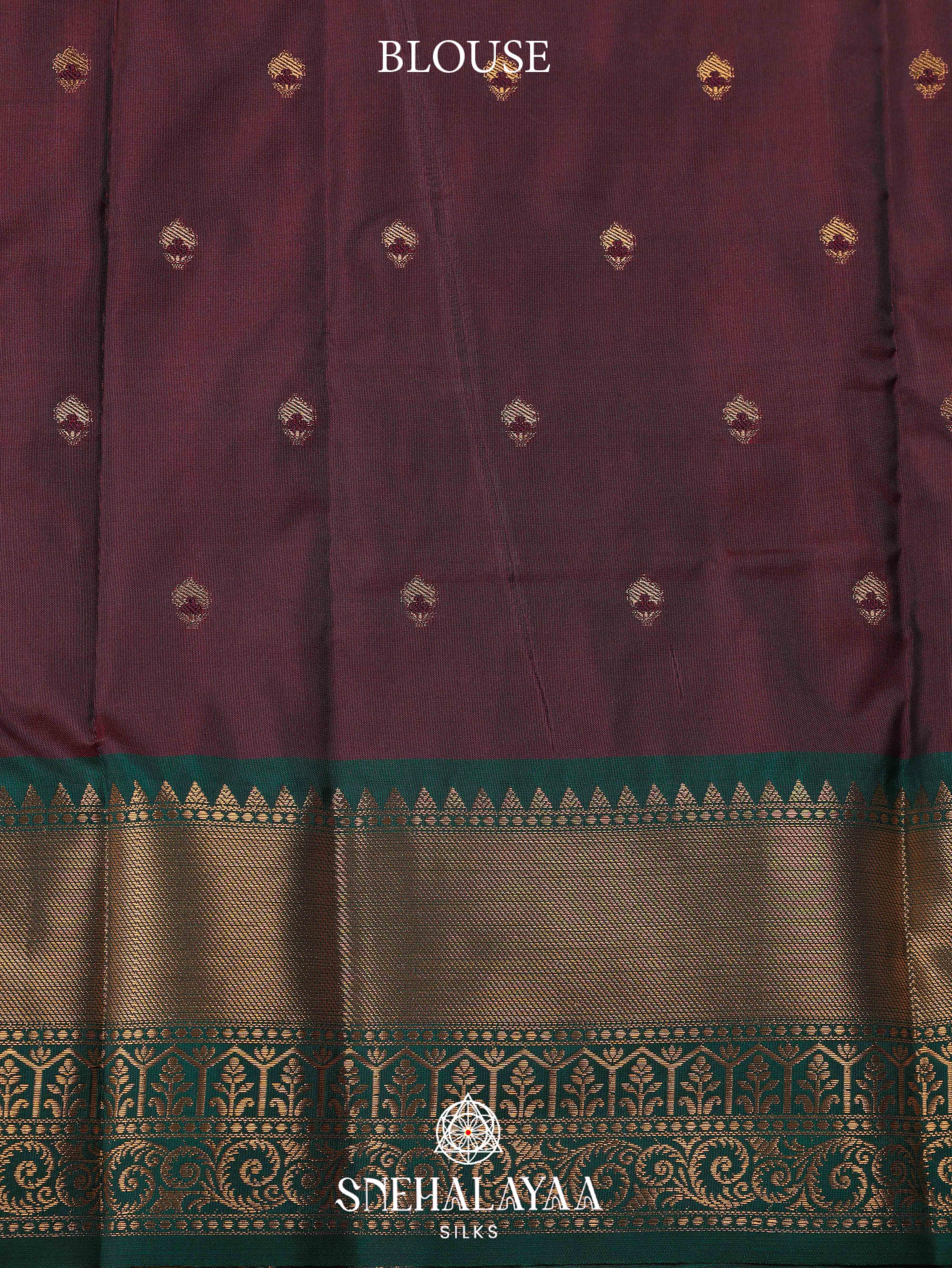 Maroon Art Silk Saree