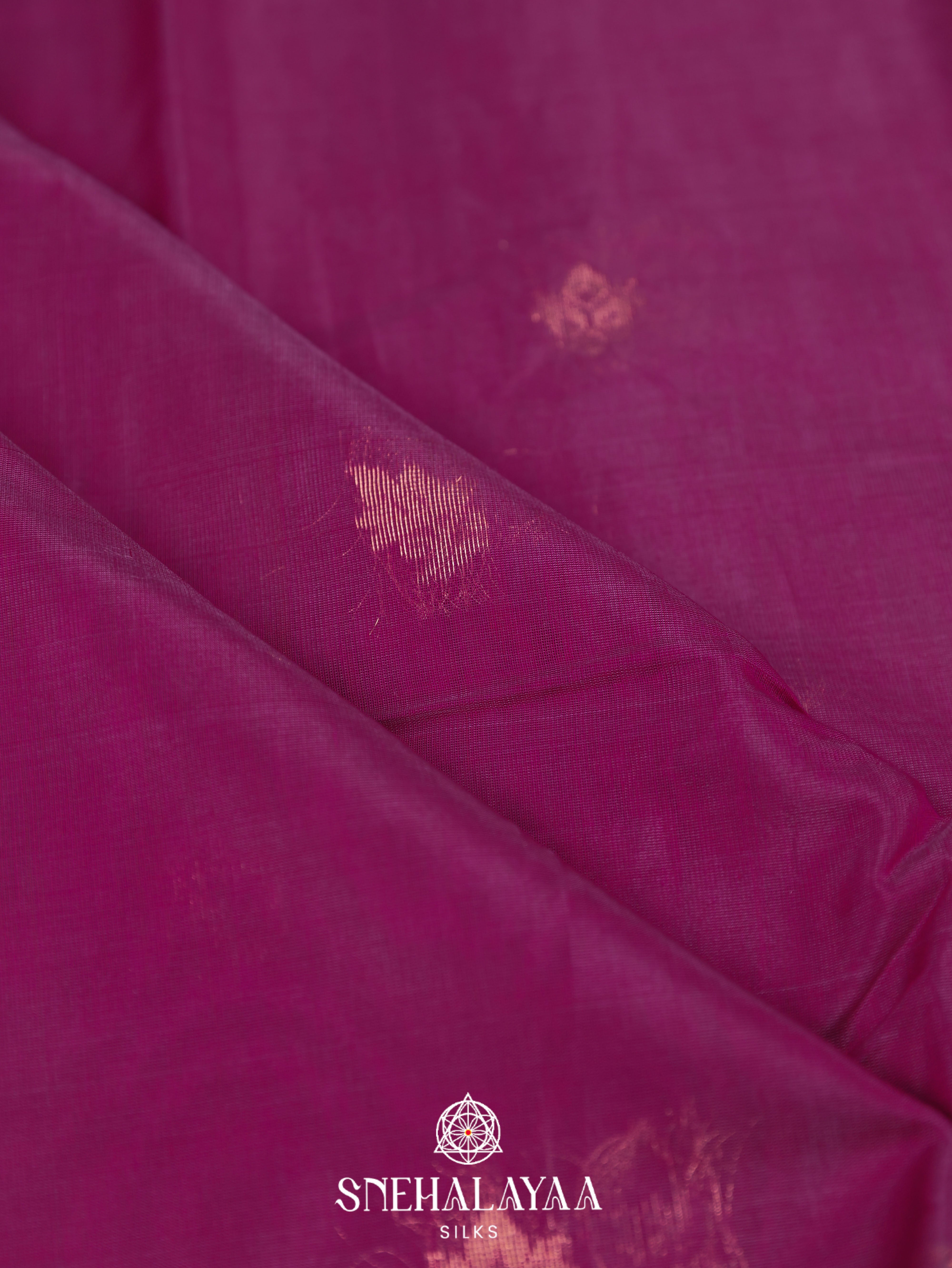 Magenta Silk Cotton Saree