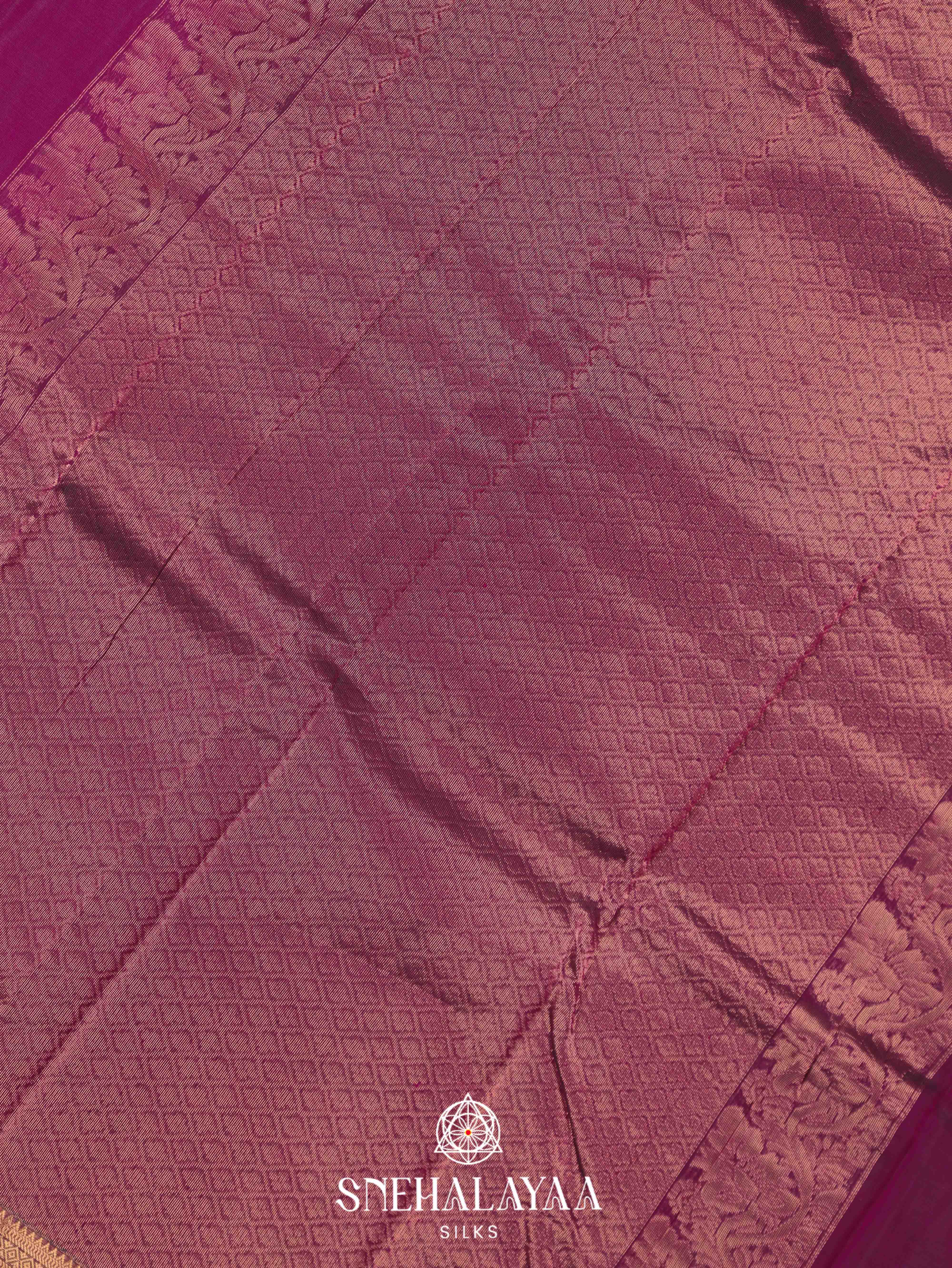 Magenta Silk Cotton Saree