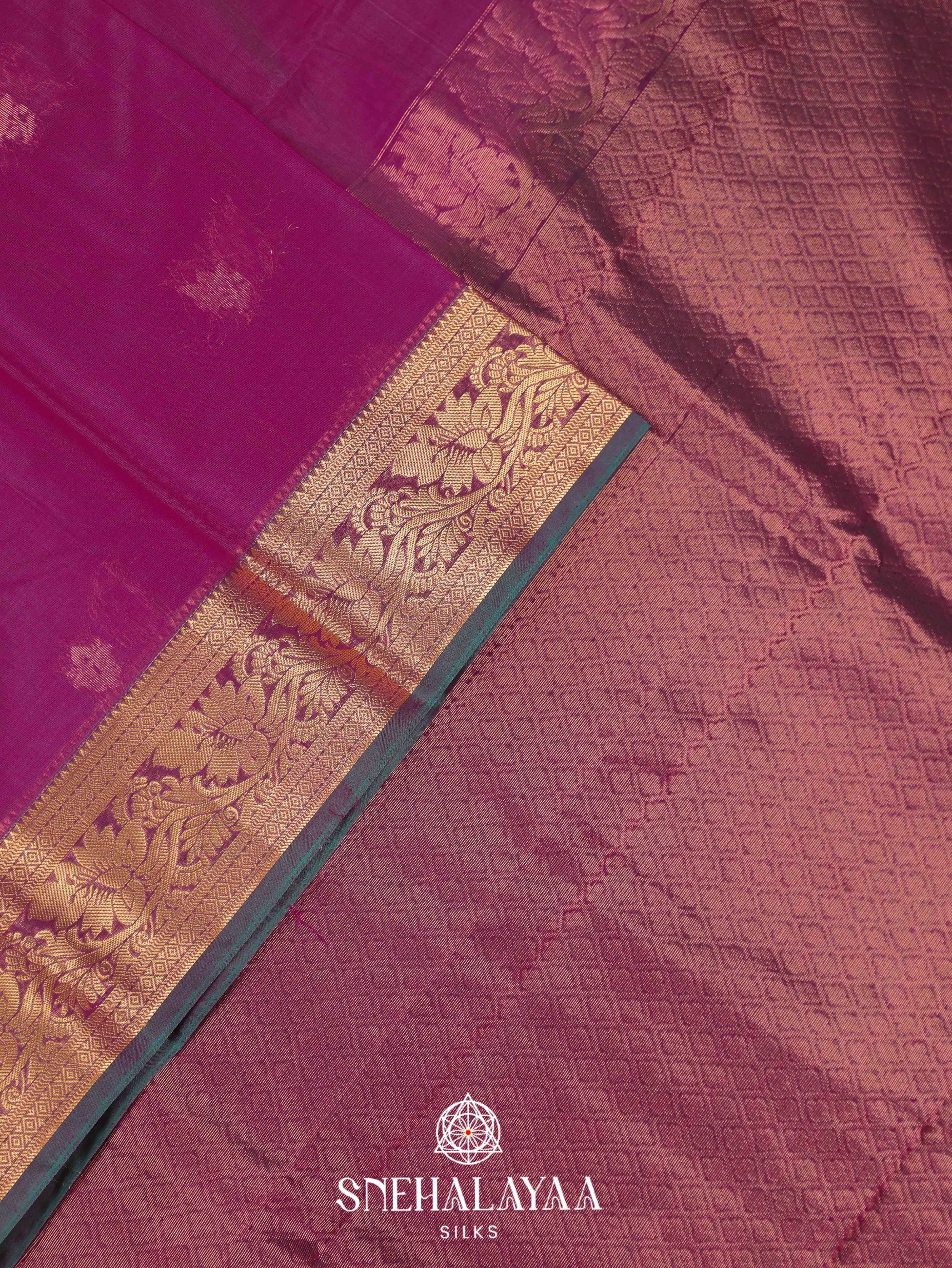 Magenta Silk Cotton Saree