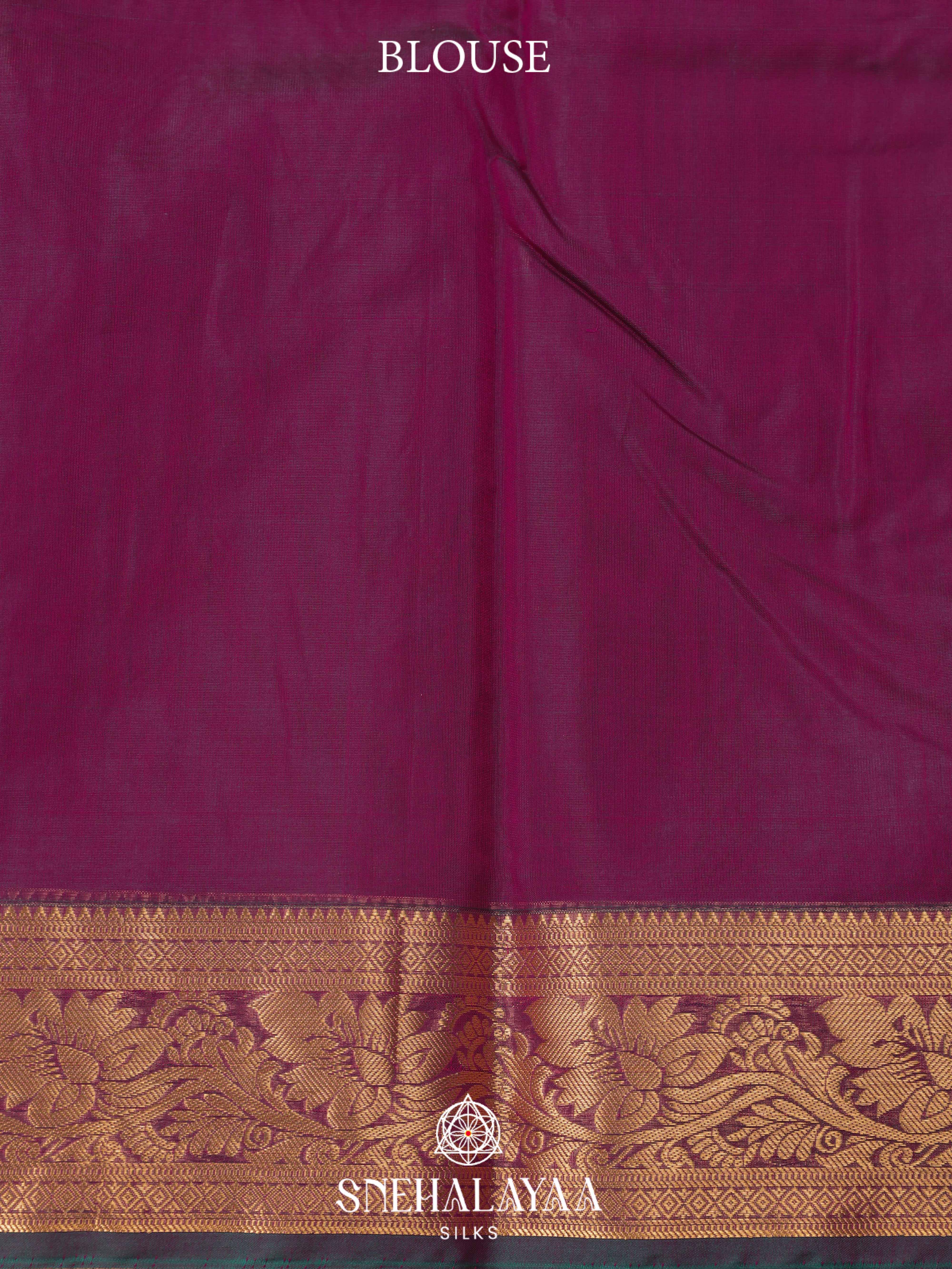 Magenta Silk Cotton Saree