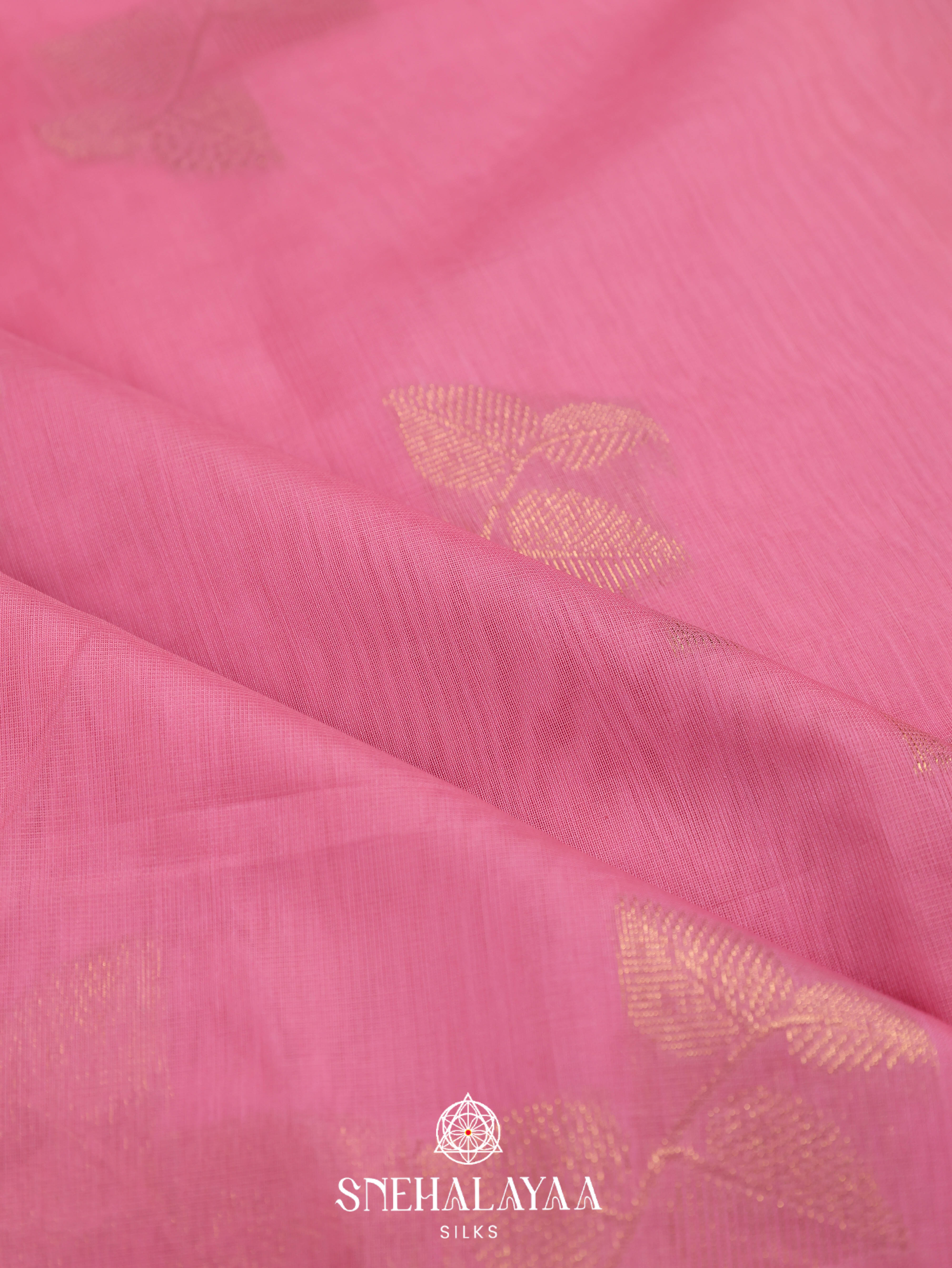 Pink Silk Cotton Saree