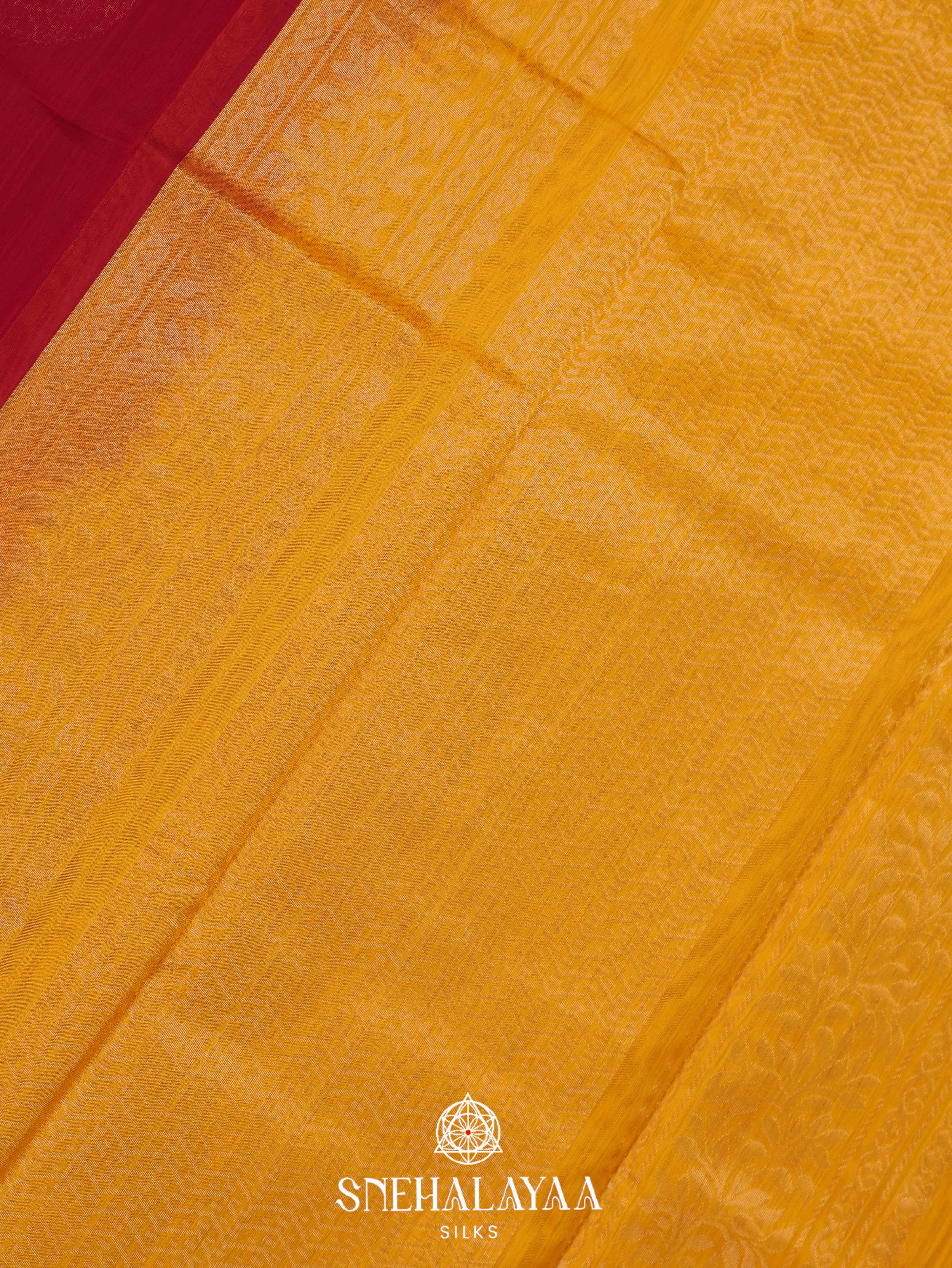 Red Silk Cotton Saree