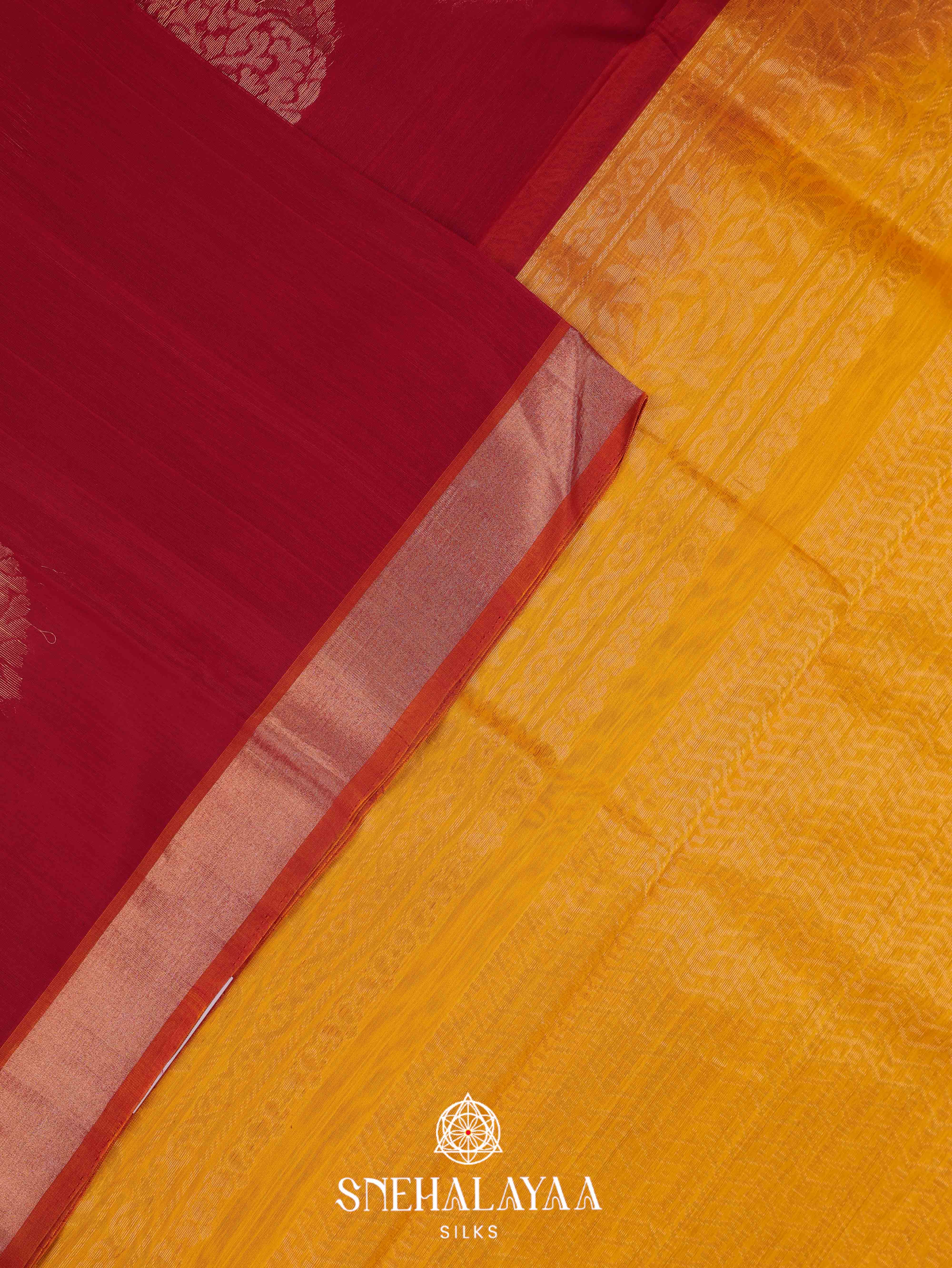 Red Silk Cotton Saree